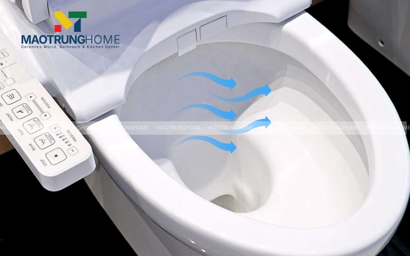 Chức năng khử mùi của bồn cầu