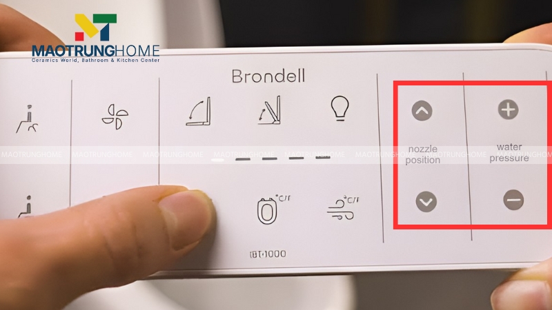 Nhóm chức năng tùy chỉnh của bồn cầu thông minh