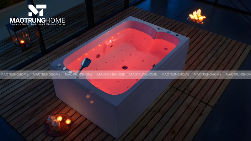 Nhiều mẫu bồn tắm massage hiện đại được tích hợp thêm các công nghệ tiên tiến