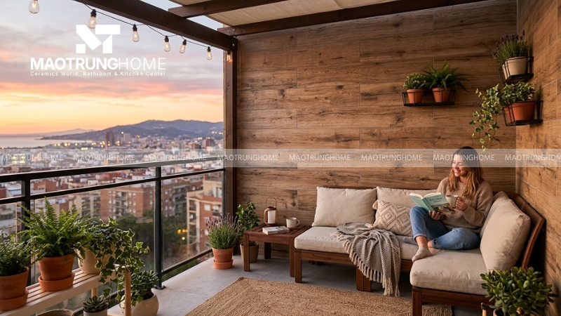 Mẫu gạch này mang lại cảm giác mộc mạc