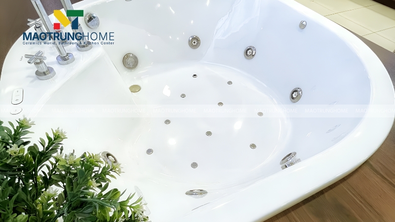 Mua bồn tắm góc chính hãng, đa dạng kích cỡ tại Mao Trung Home