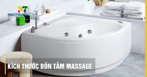 Kích thước bồn tắm massage: Cẩm nang chọn phù hợp mọi không gian