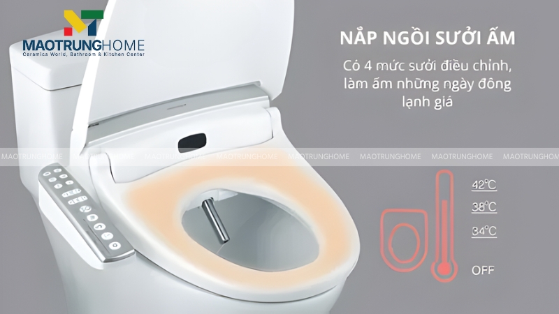 Mẫu nắp rửa bồn cầu thông minh Caesar TAF200H