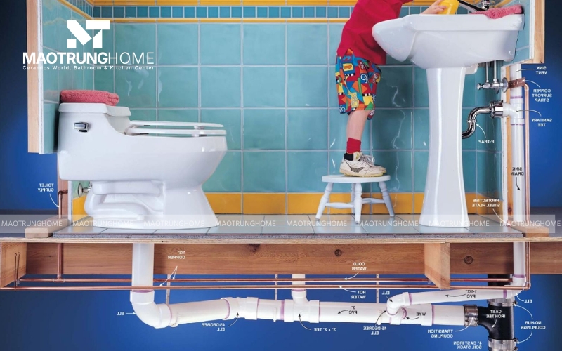 Ống thông hơi bồn cầu là một đường ống phụ, kết nối từ hệ thống ống thoát chất thải của bồn cầu và dẫn thẳng lên cao