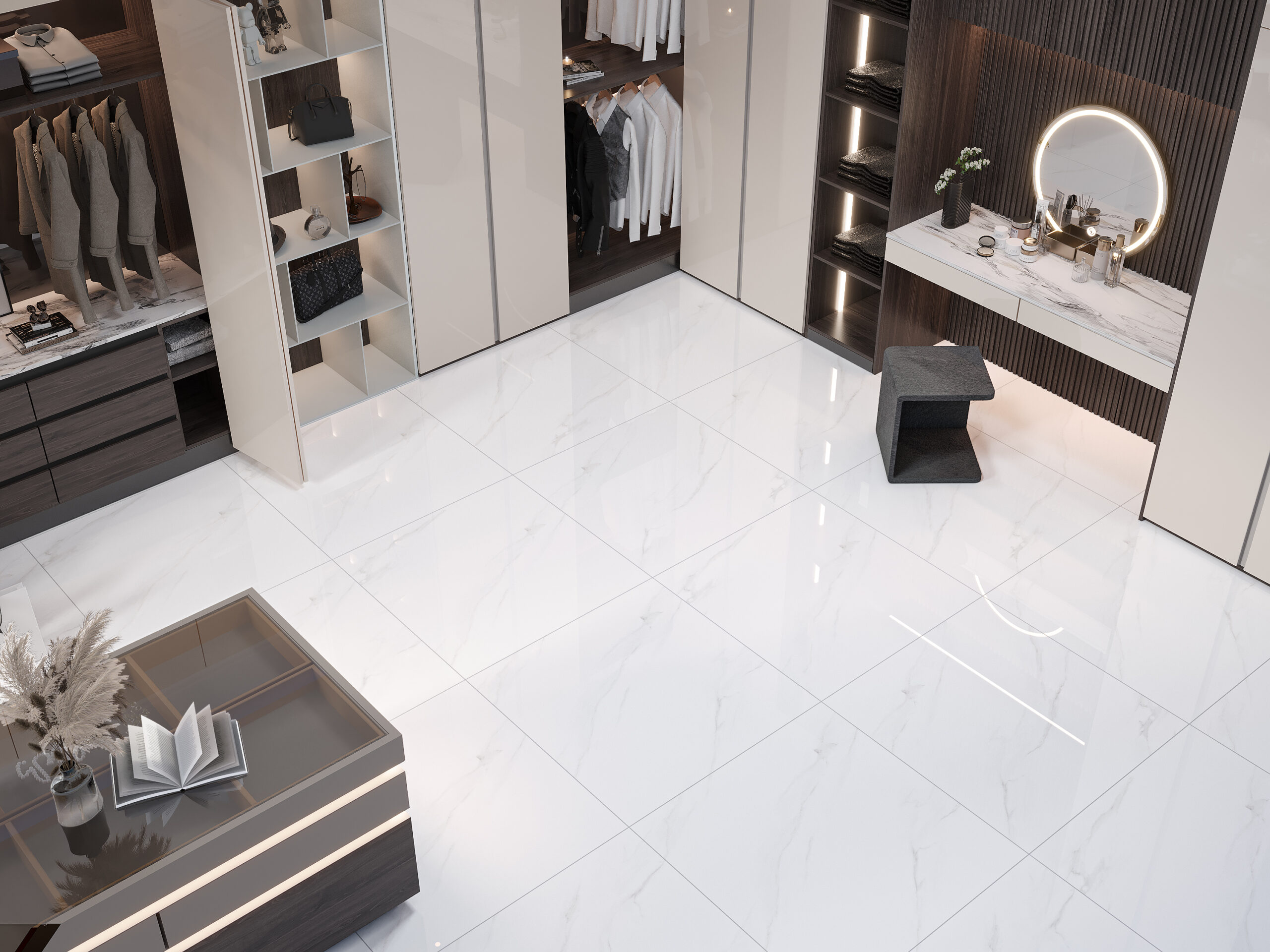 Gạch Hoàn Mỹ Vân calacatta 100x100 06261 - Ảnh 6