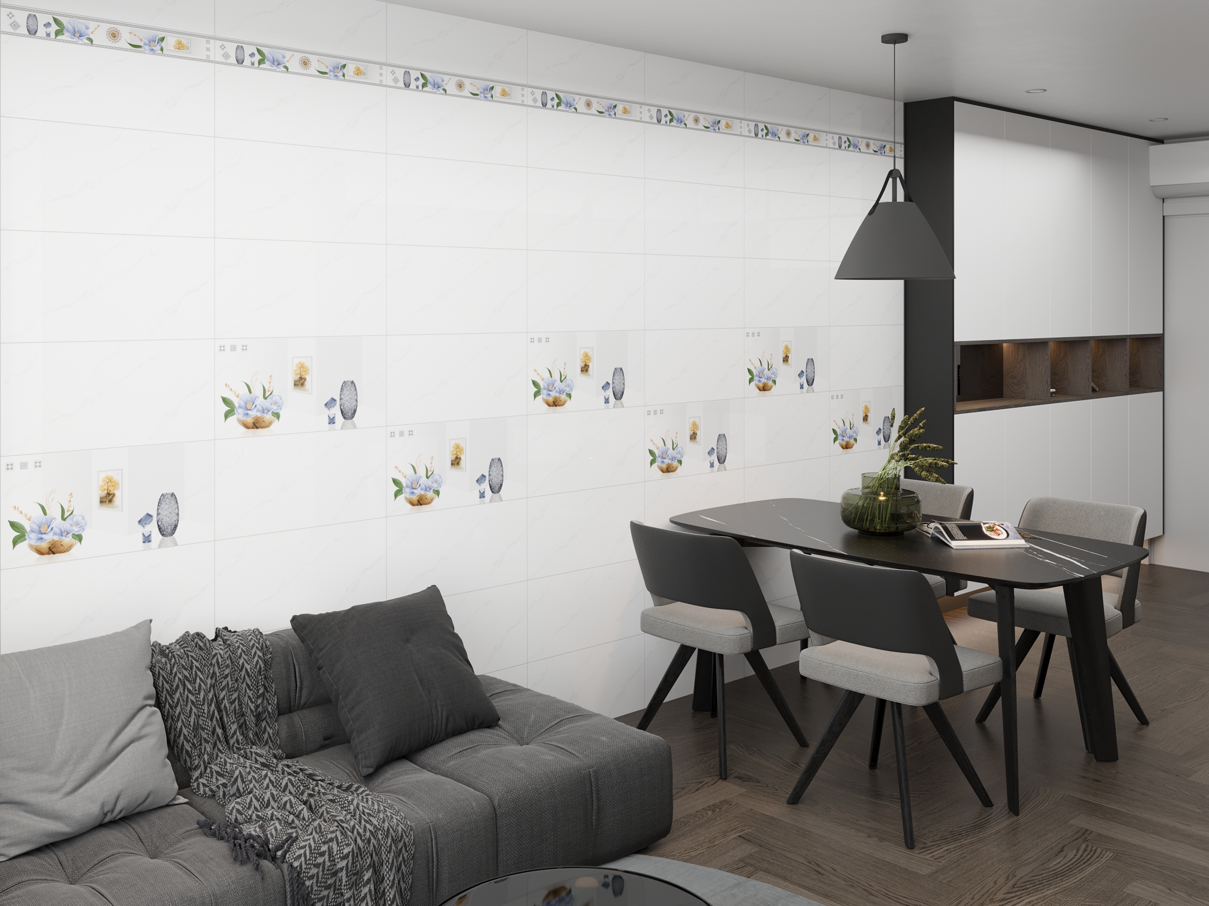 Gạch Hoàn Mỹ Vân calacatta 30x60 07383 - Ảnh 3