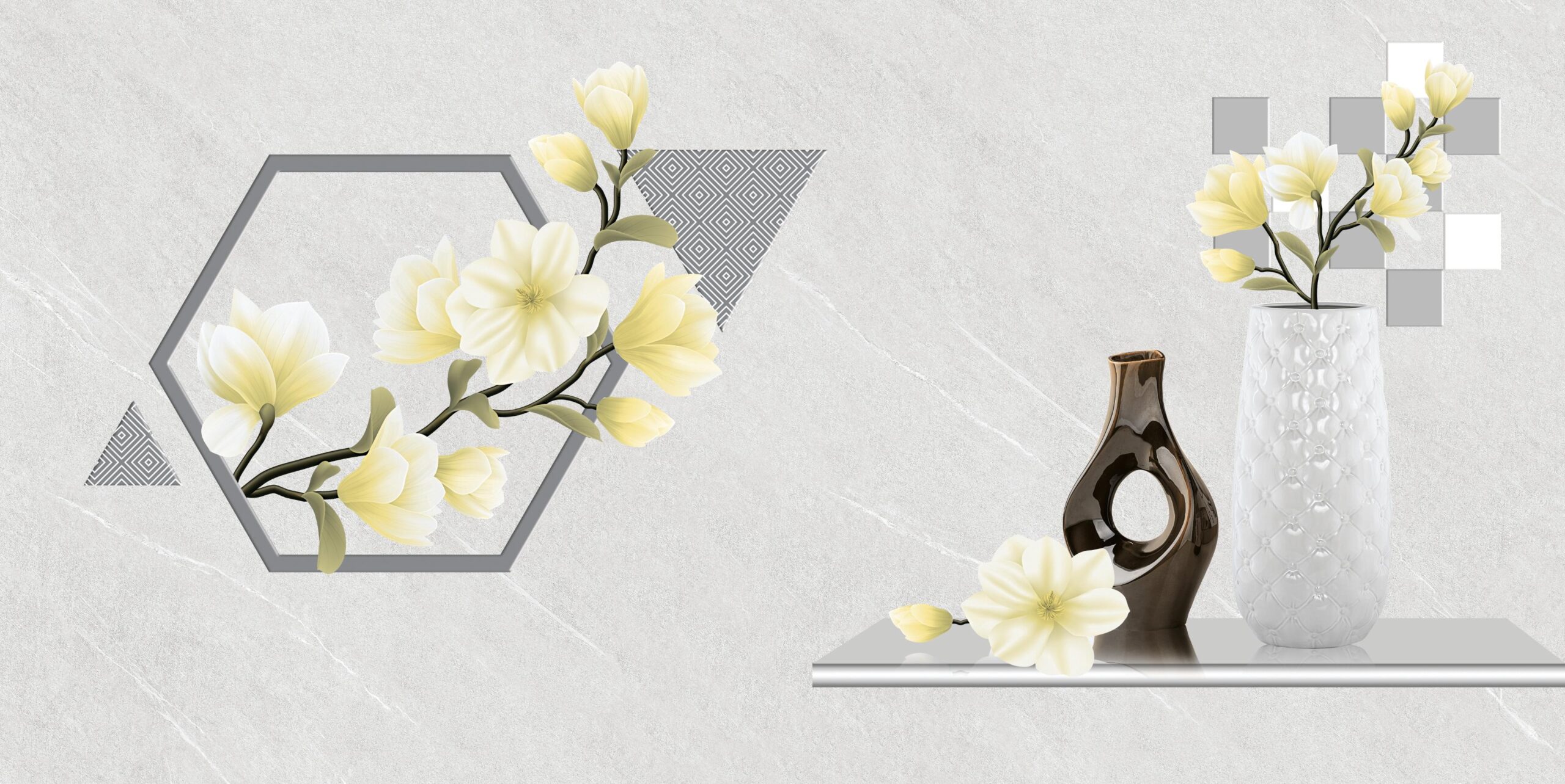 Gạch Hoàn Mỹ Vân cát 40x80 16524 - Ảnh 2