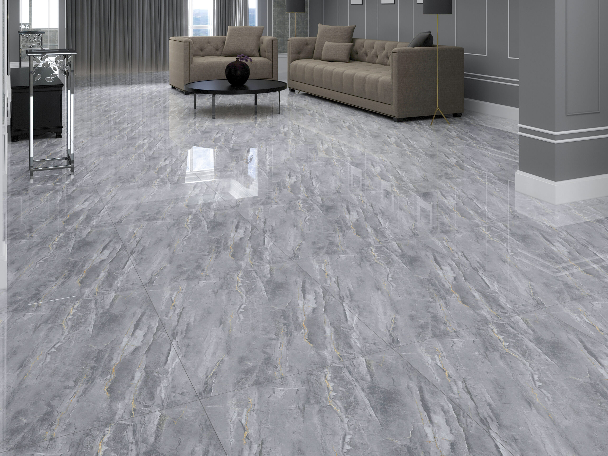 Gạch Hoàn Mỹ Vân đá Marble 80x80 04126 - Ảnh 3