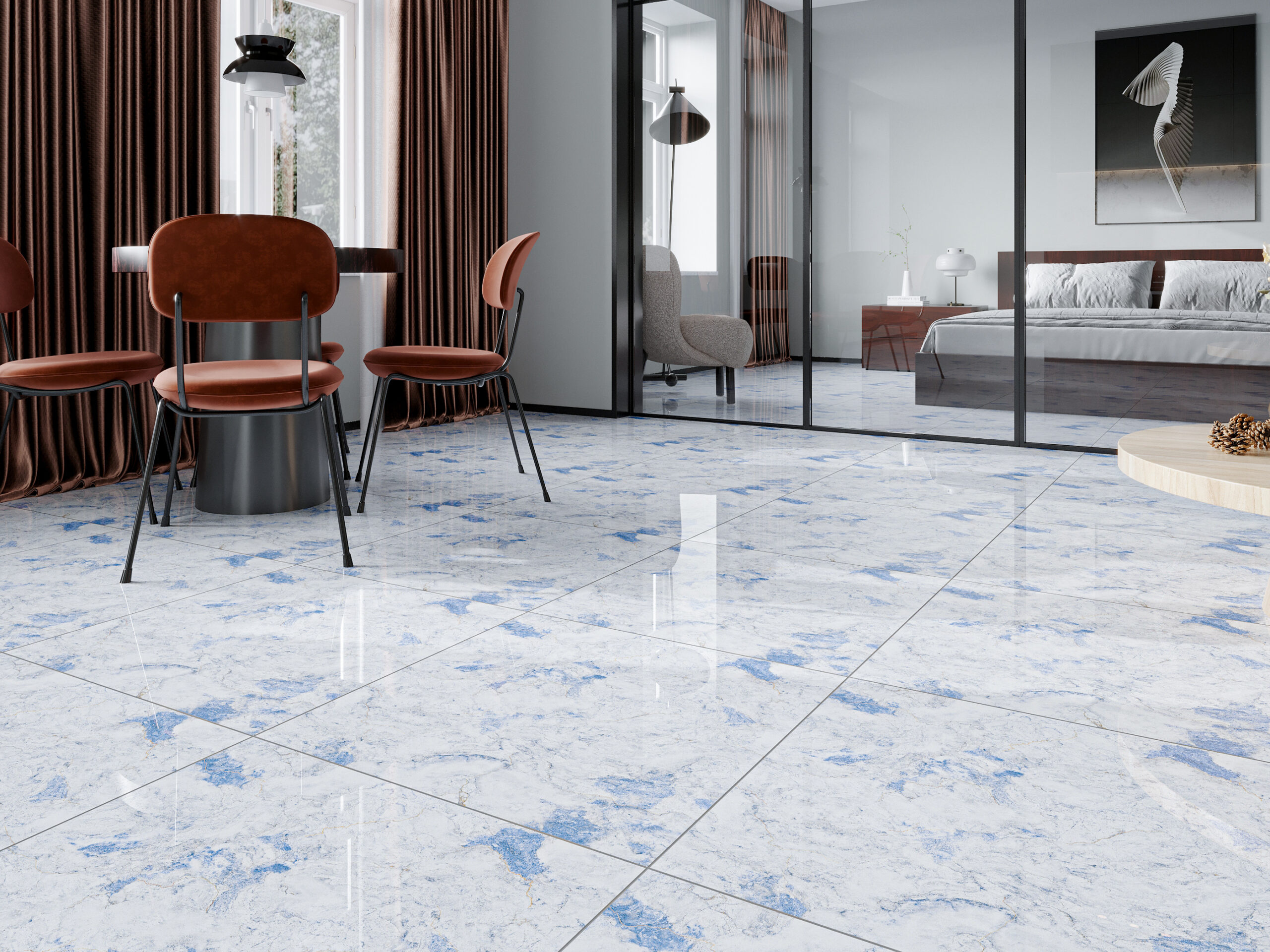 Gạch Hoàn Mỹ Vân đá Marble 80x80 04135 - Ảnh 3