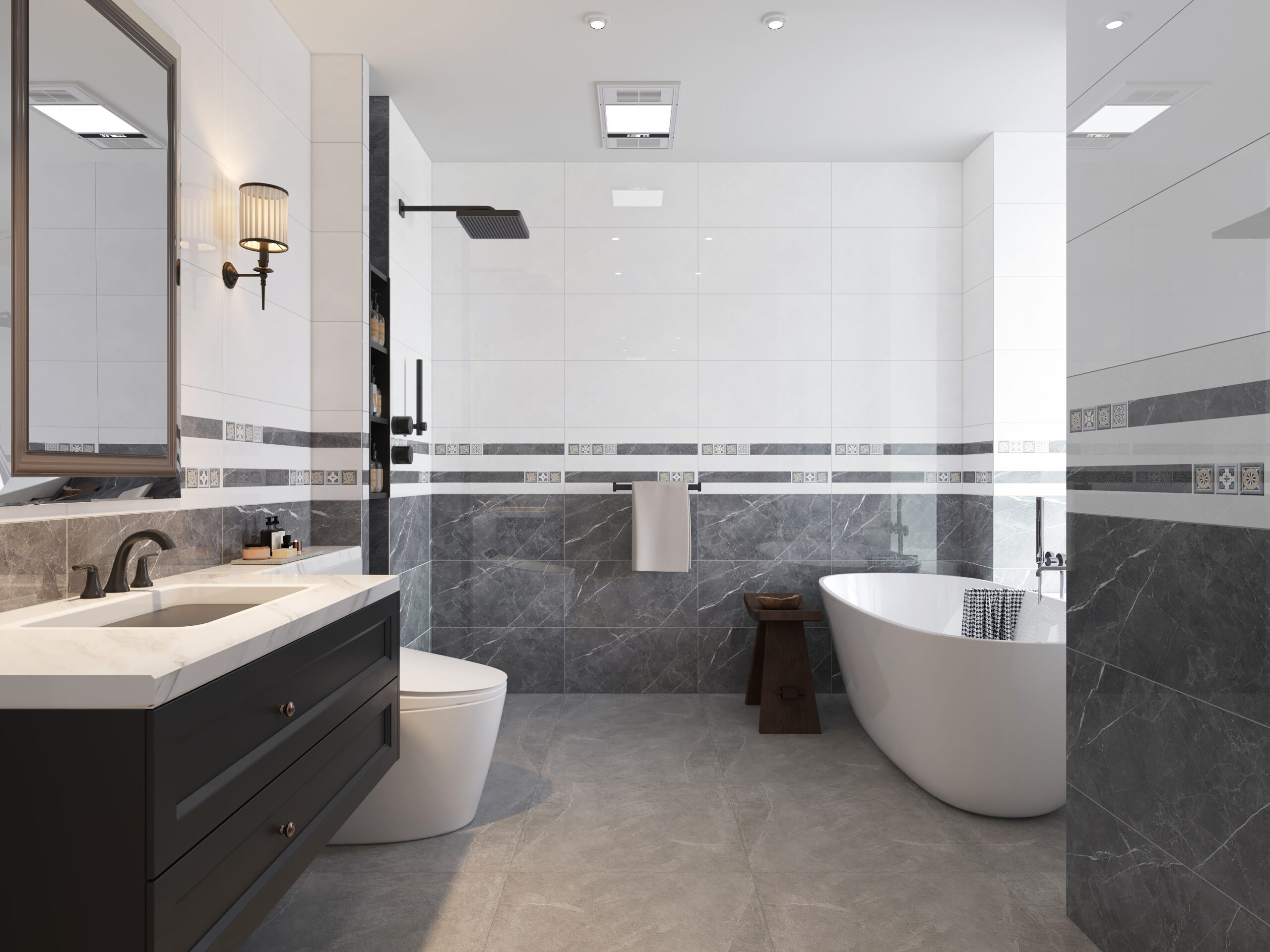 Gạch Hoàn Mỹ Vân đá Marble 30x60 02183 - Ảnh 5