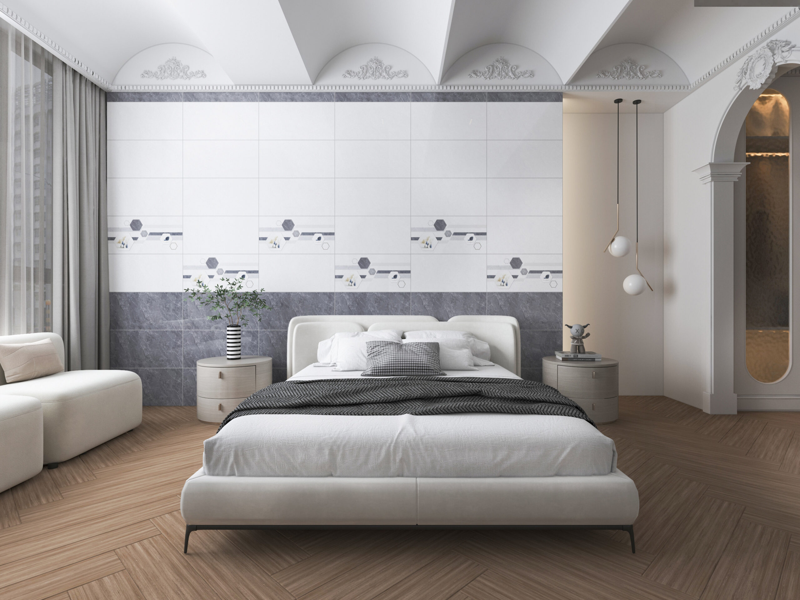 Gạch Hoàn Mỹ Vân đá Marble 30x60 07554 - Ảnh 3