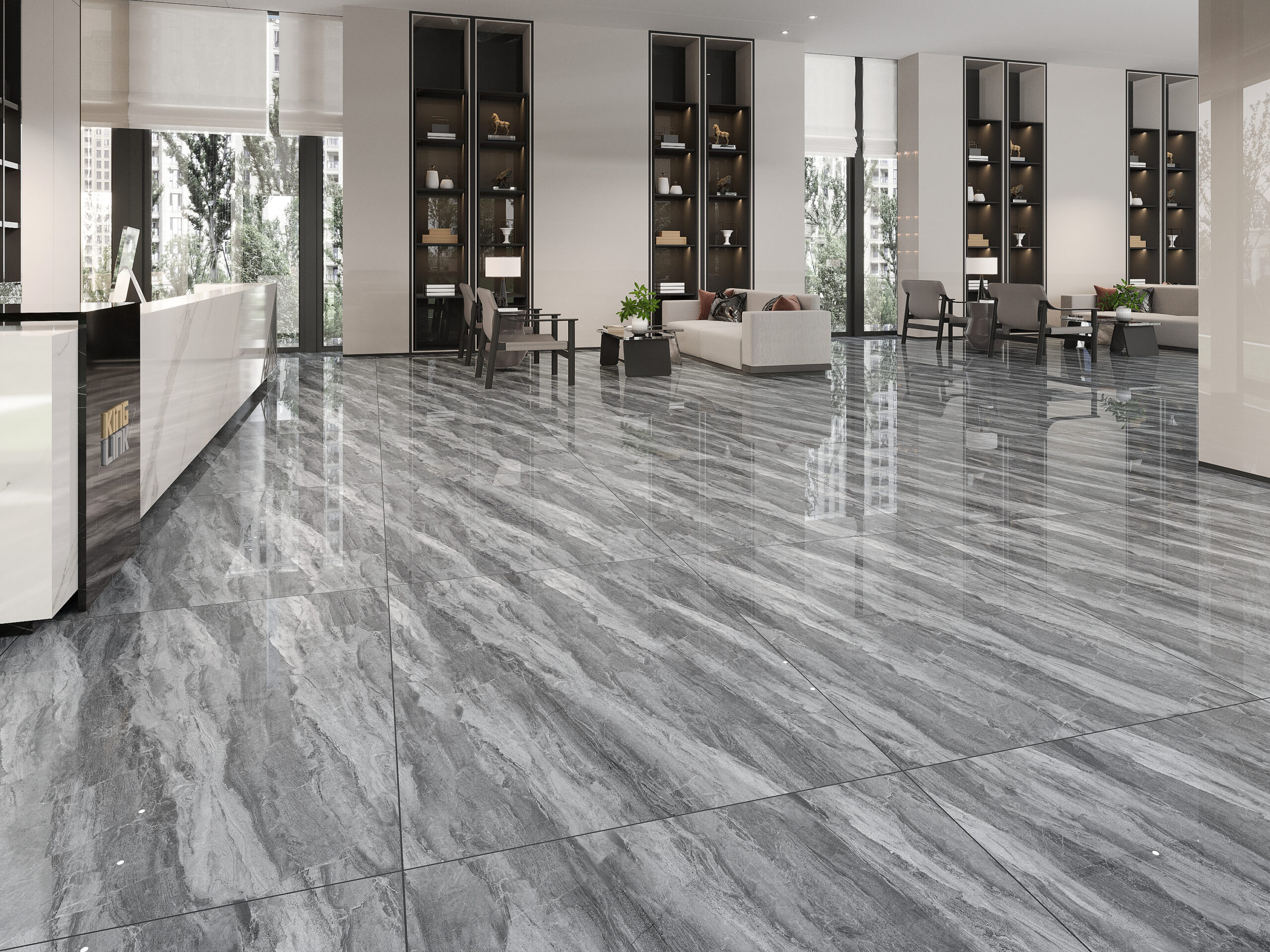 Gạch Hoàn Mỹ Vân đá Marble 100x100 06276 - Ảnh 6