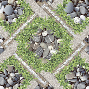 Gạch Hoàn Mỹ Vân đá ghép 50x50 01614