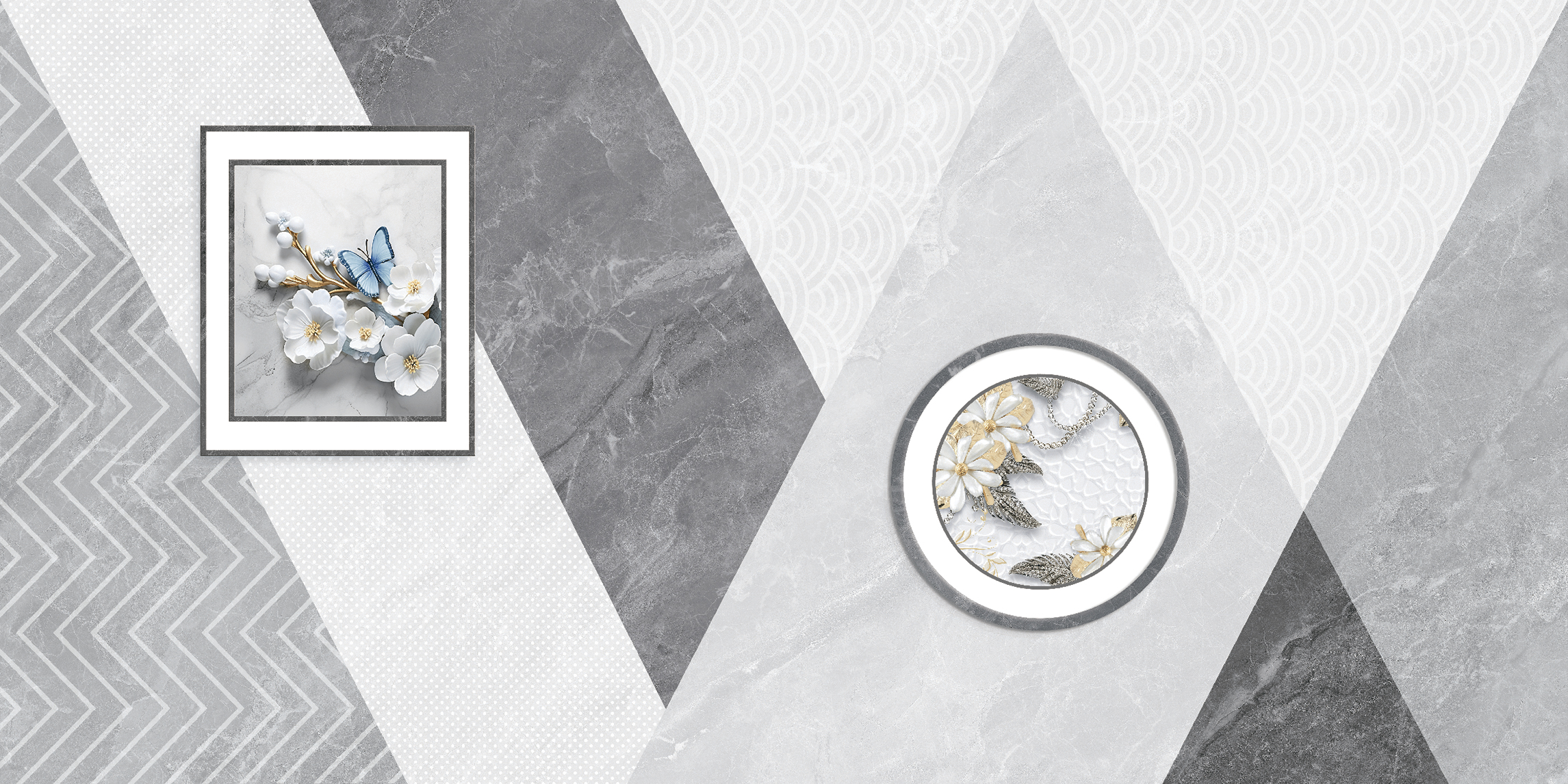 Gạch Hoàn Mỹ Vân đá Marble 40x80 16542 - Ảnh 2