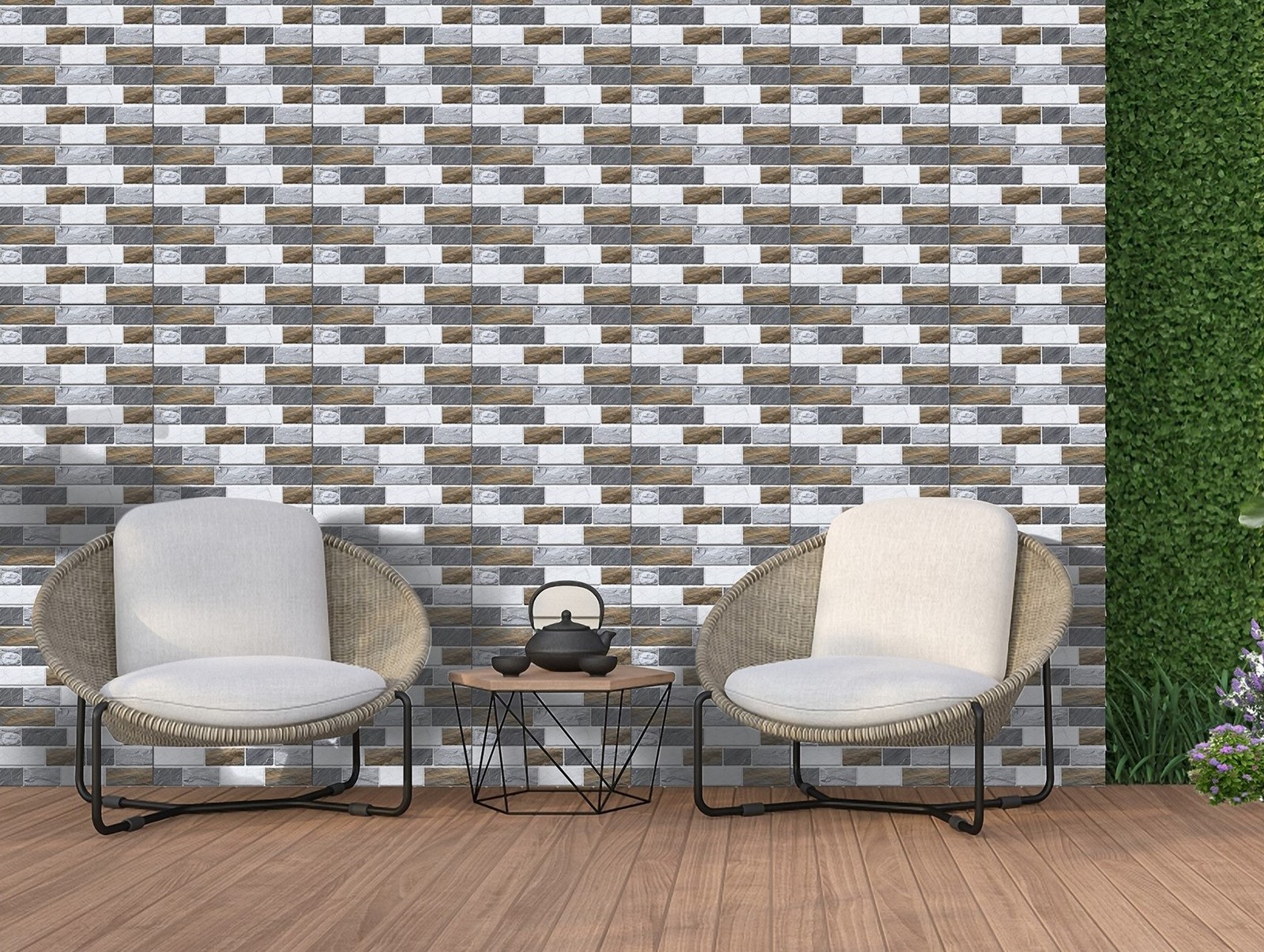 Gạch Gạch trang trí Ý Mỹ 20x40 A24001TS - Ảnh 2