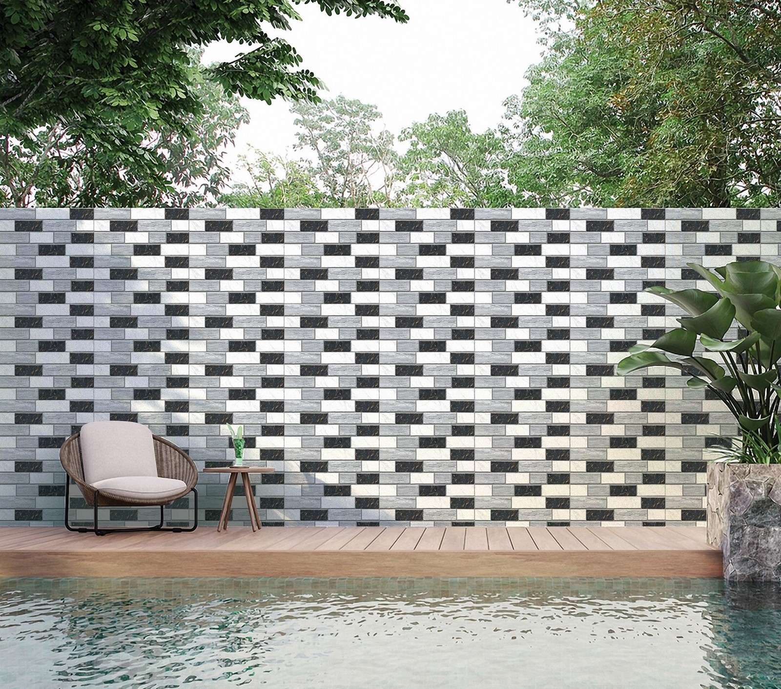 Gạch Gạch trang trí Ý Mỹ 20x40 A24002TS - Ảnh 2