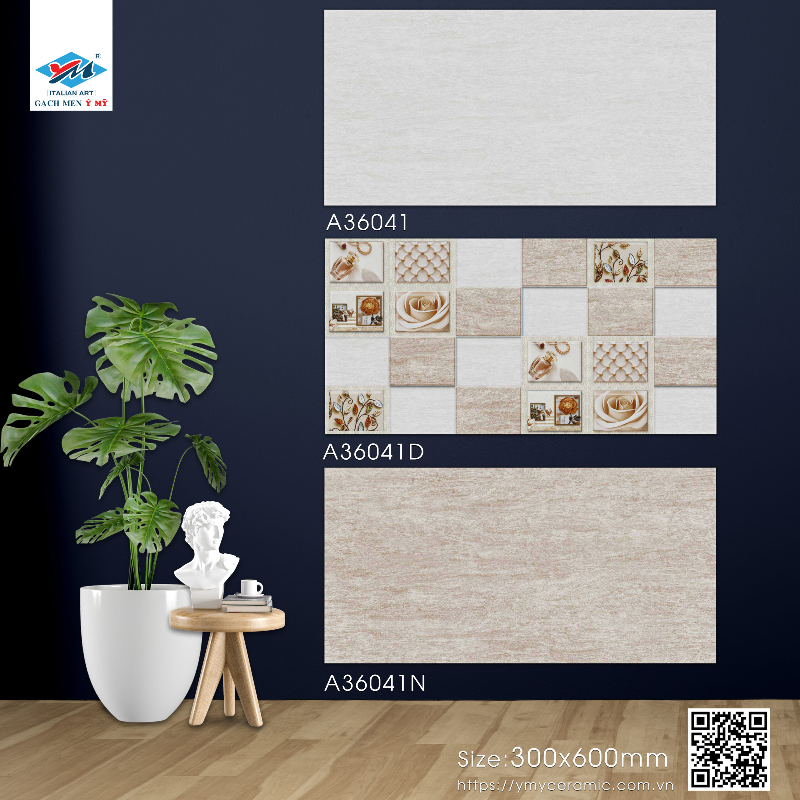 Gạch Lát nền, ốp tường Ý Mỹ 30x60 A36041 - Ảnh 7