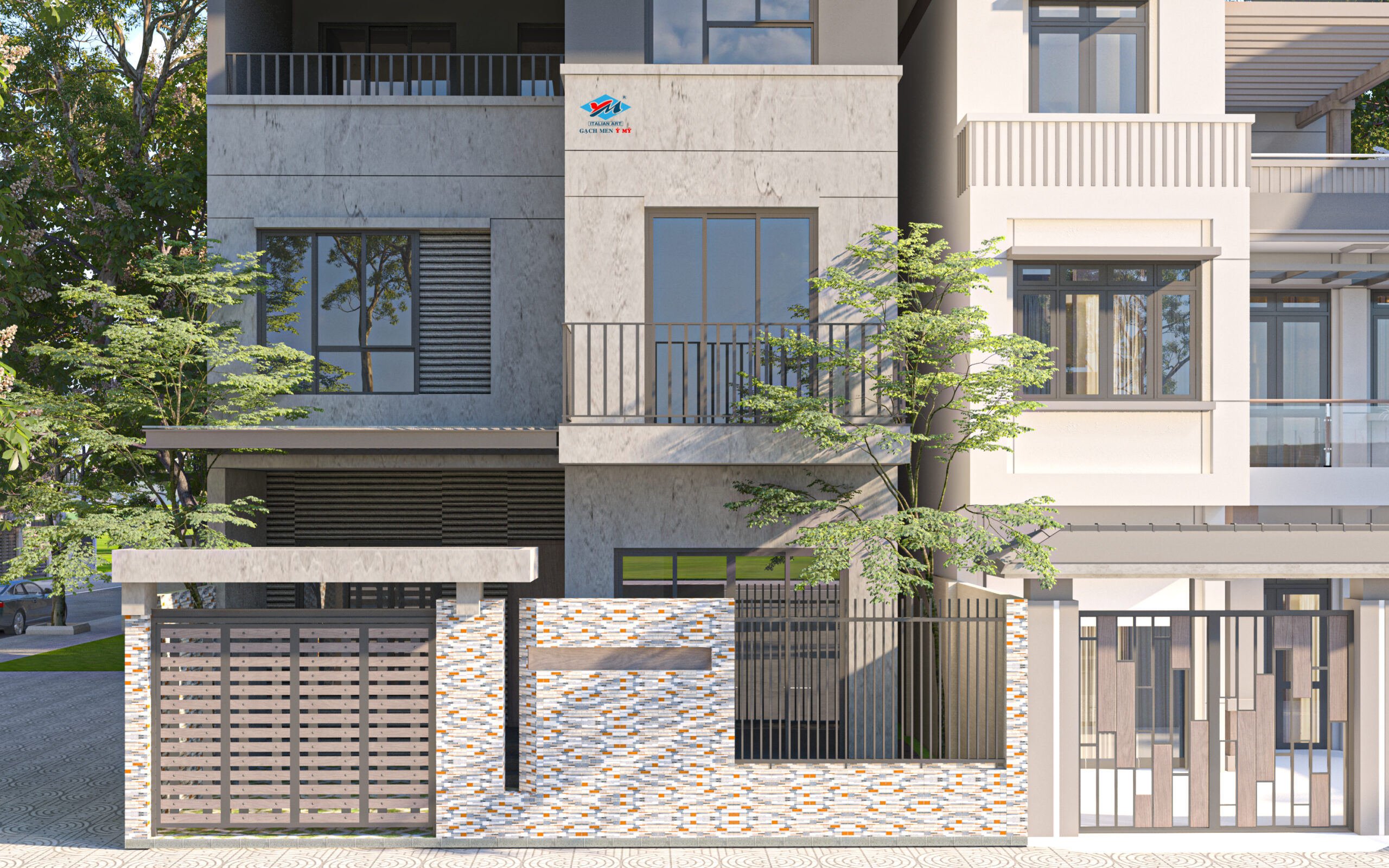 Gạch Gạch trang trí Ý Mỹ 20x40 C24003TS - Ảnh 2