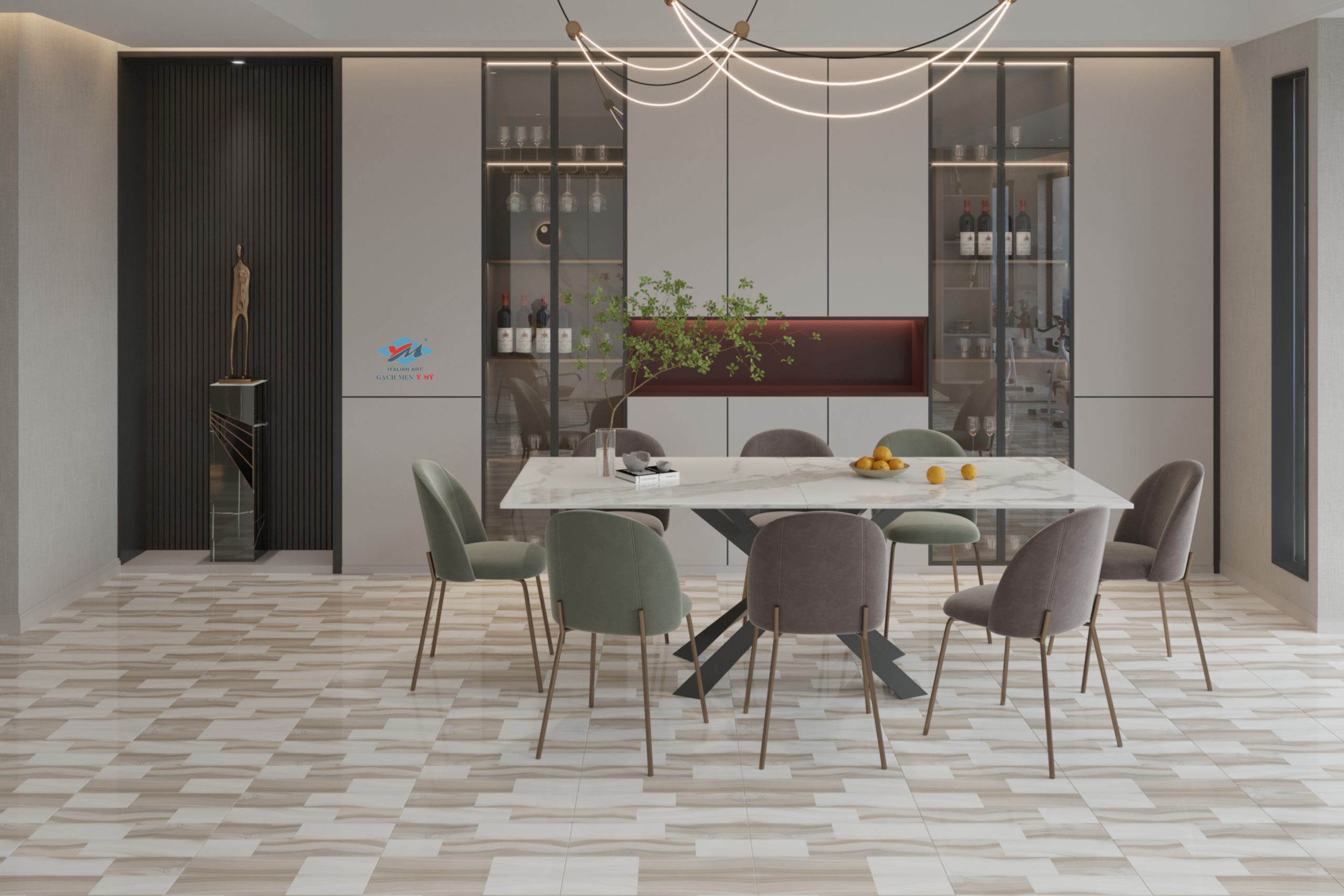 Gạch Lát nền Ý Mỹ 50x50 C566 - Ảnh 2