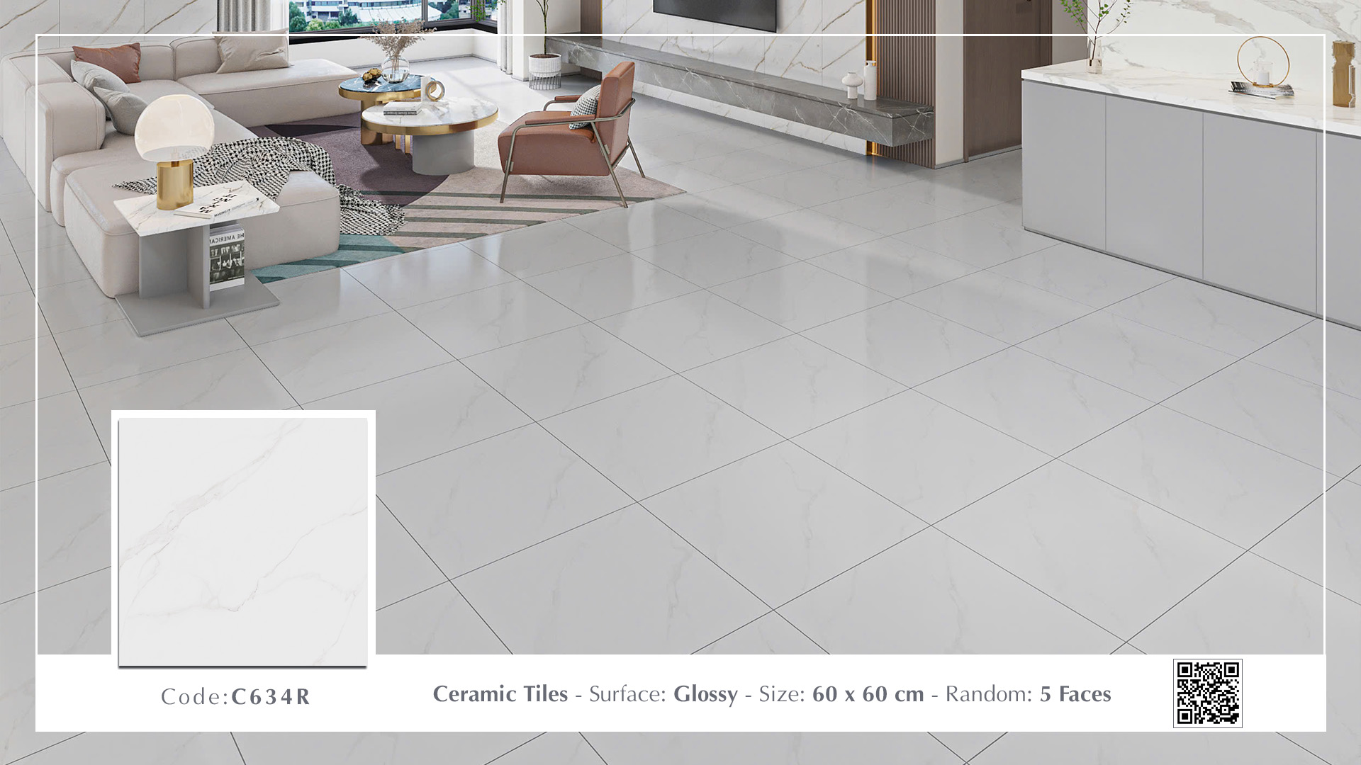 Gạch Lát nền Ý Mỹ 60x60 C634R