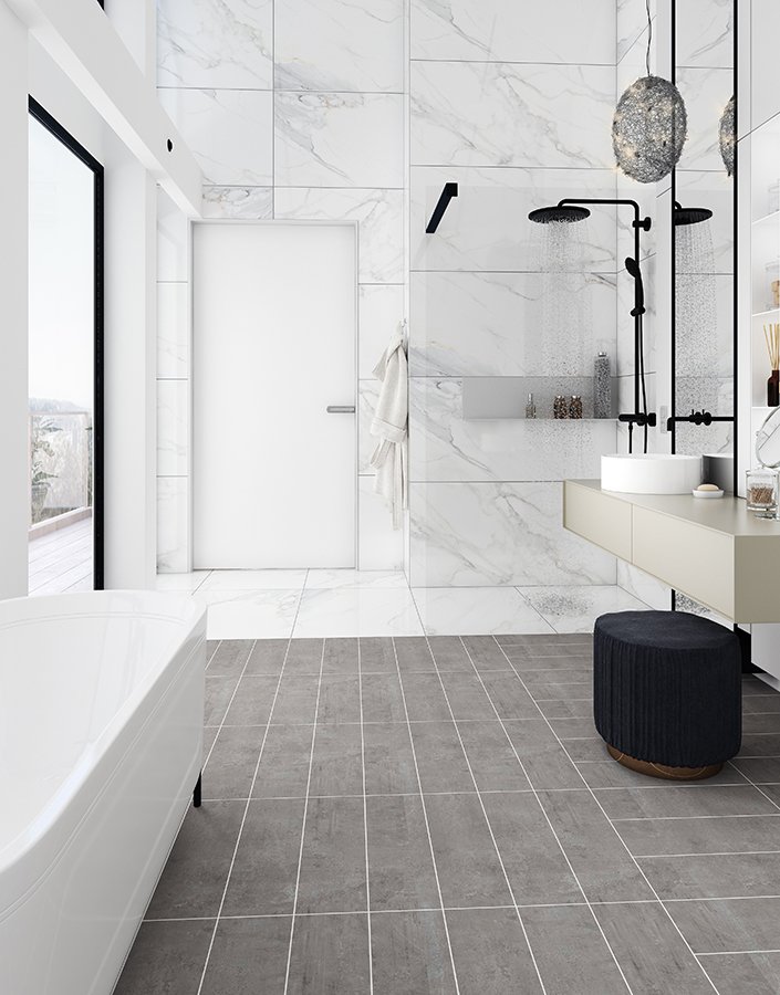 Gạch vân đá marble Vietceramic 60x60 60CACLWH_4V - Ảnh 2