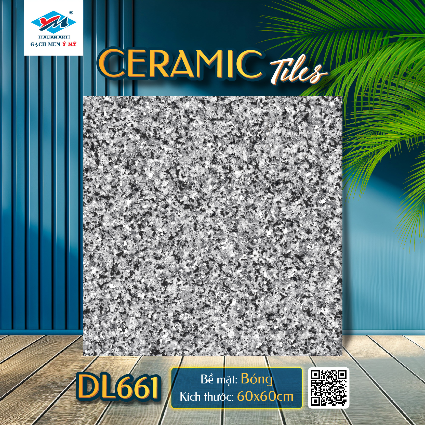 Gạch Lát nền Ý Mỹ 60x60 DL661 - Ảnh 2
