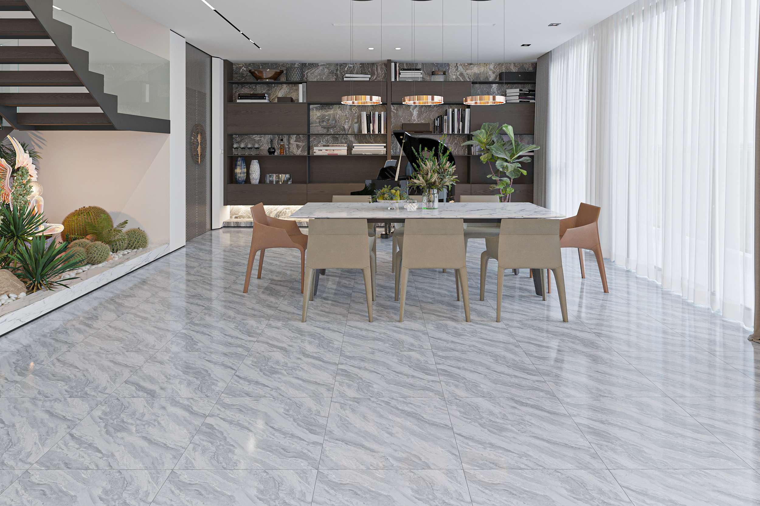 Gạch Lát nền Ý Mỹ 60x60 DL6801R - Ảnh 7