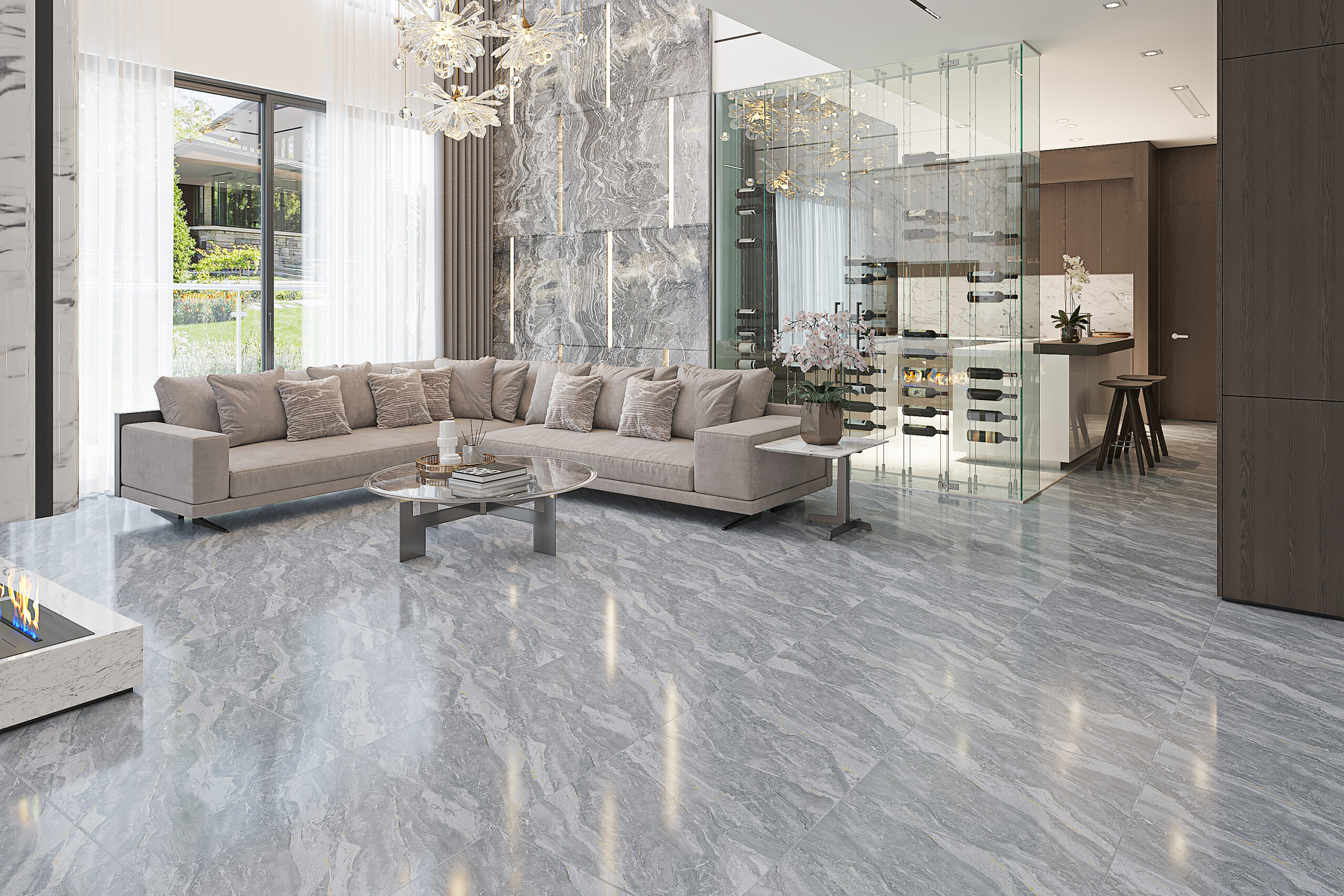 Gạch Lát nền Ý Mỹ 60x60 DL6804R - Ảnh 7