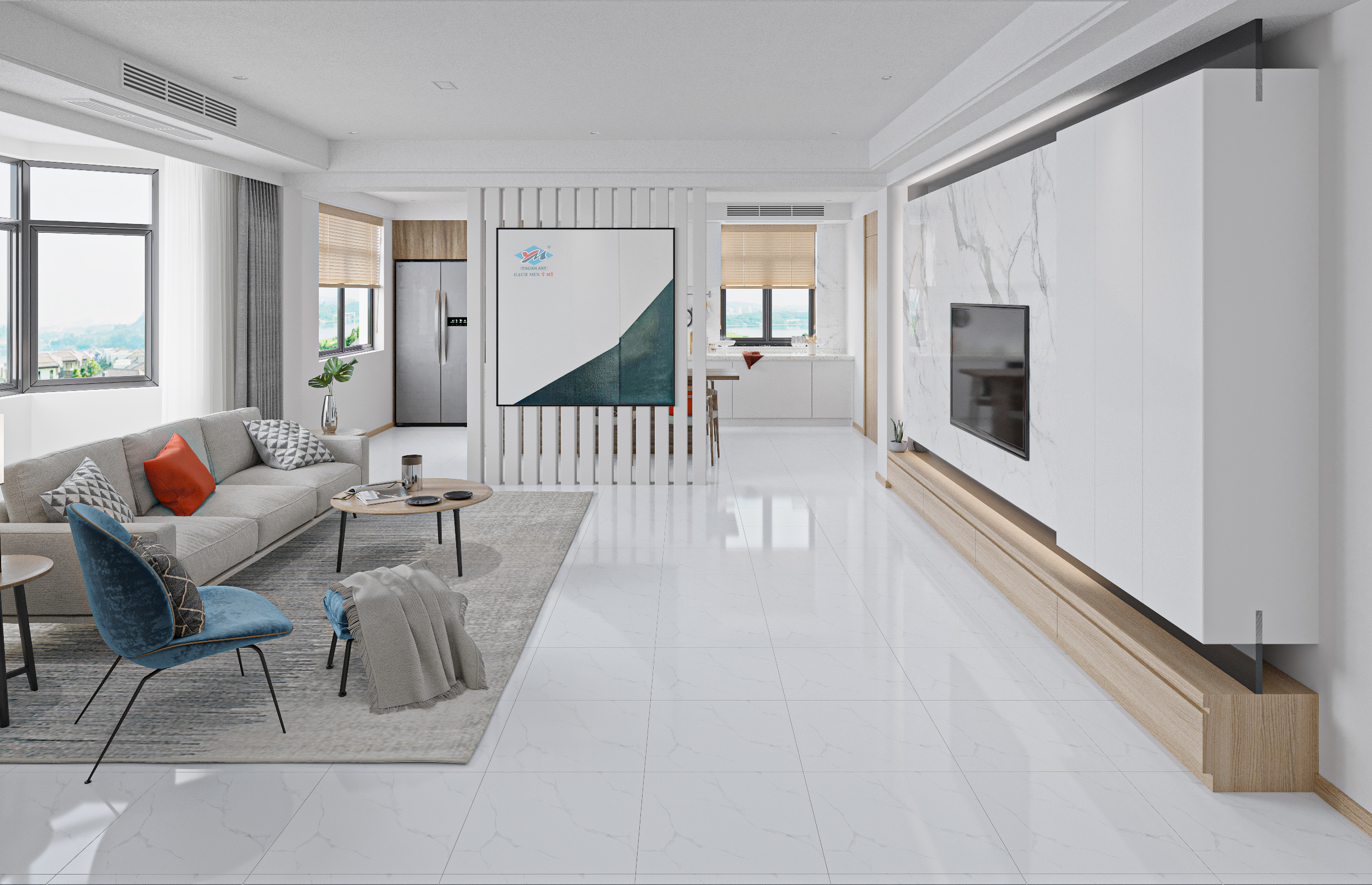 Gạch Lát nền Ý Mỹ 50x50 DT5501 - Ảnh 4