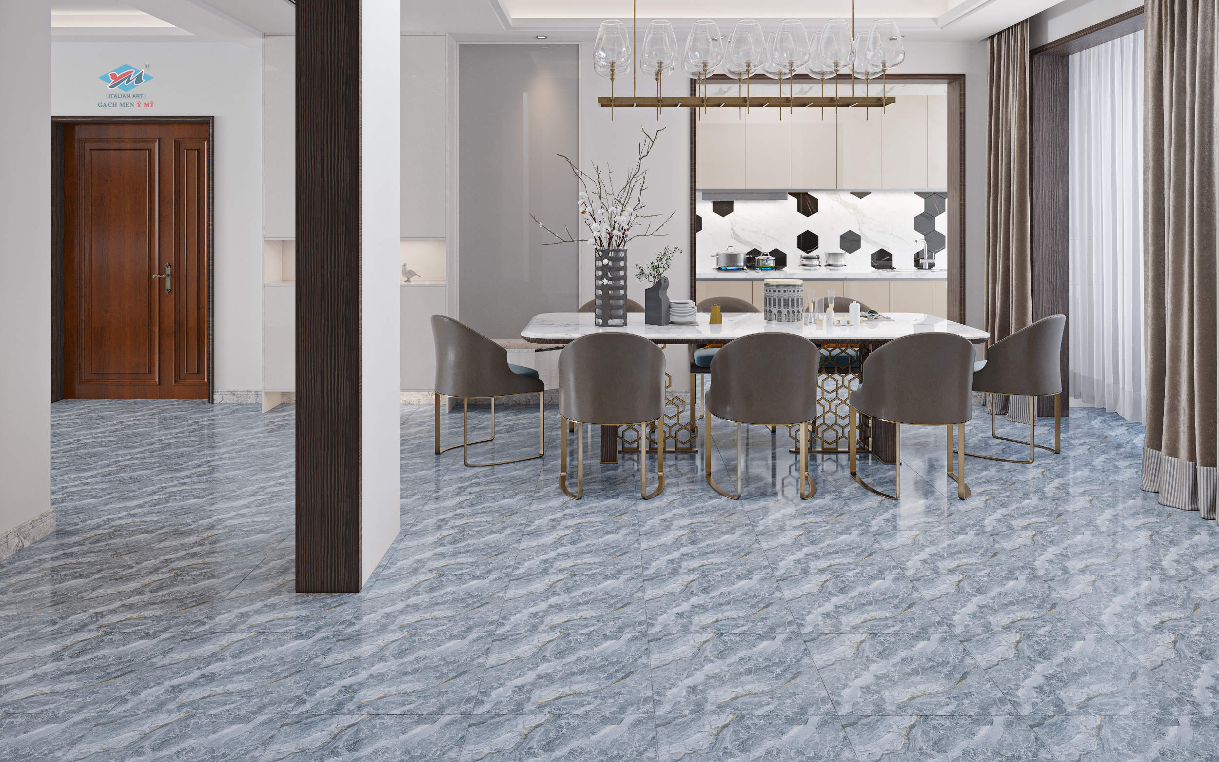 Gạch Lát nền Ý Mỹ 50x50 DT5504 - Ảnh 2