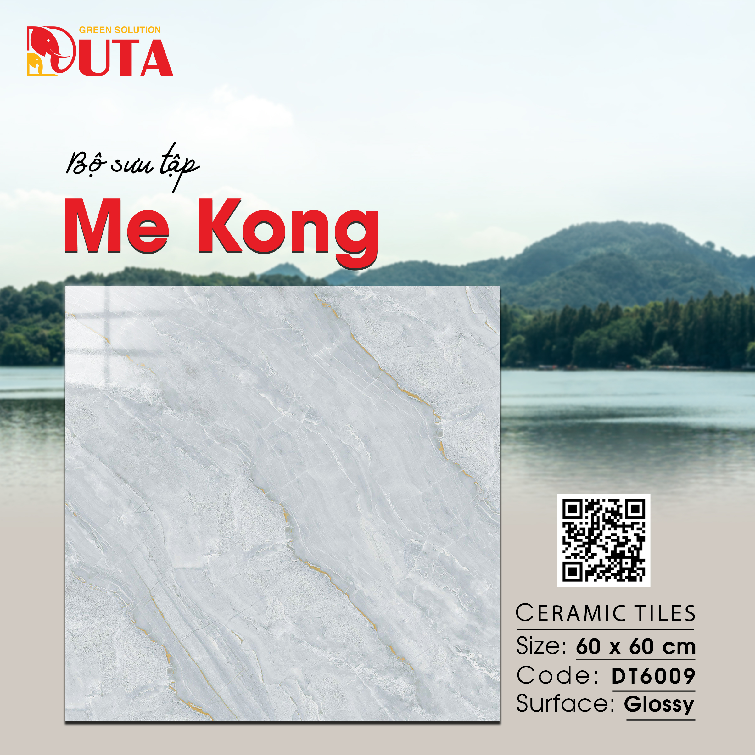 Gạch Lát nền Ý Mỹ 60x60 DT6009 - Ảnh 2