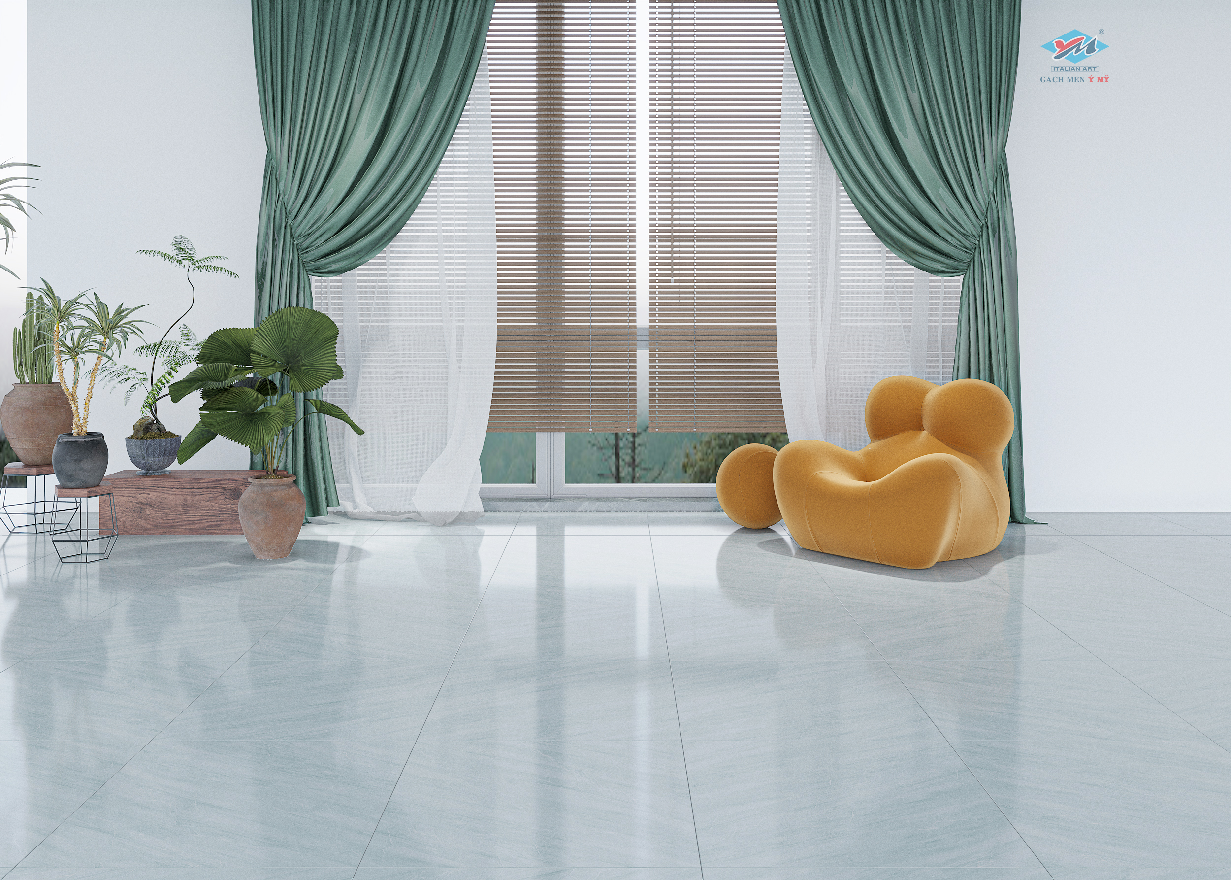 Gạch Lát nền Ý Mỹ 60x60 EC630R - Ảnh 7