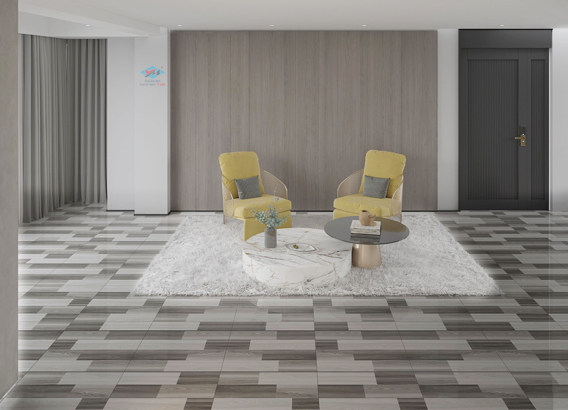 Gạch Lát nền Ý Mỹ 60x60 EF6035 - Ảnh 2