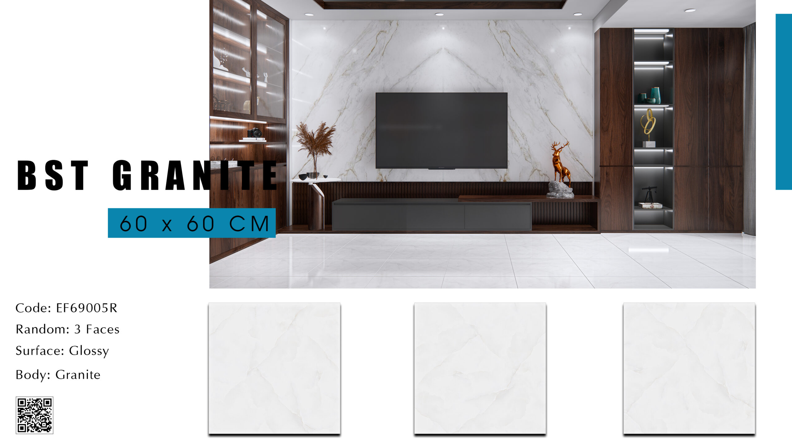 Gạch Lát nền Ý Mỹ 60x60 EF69005R