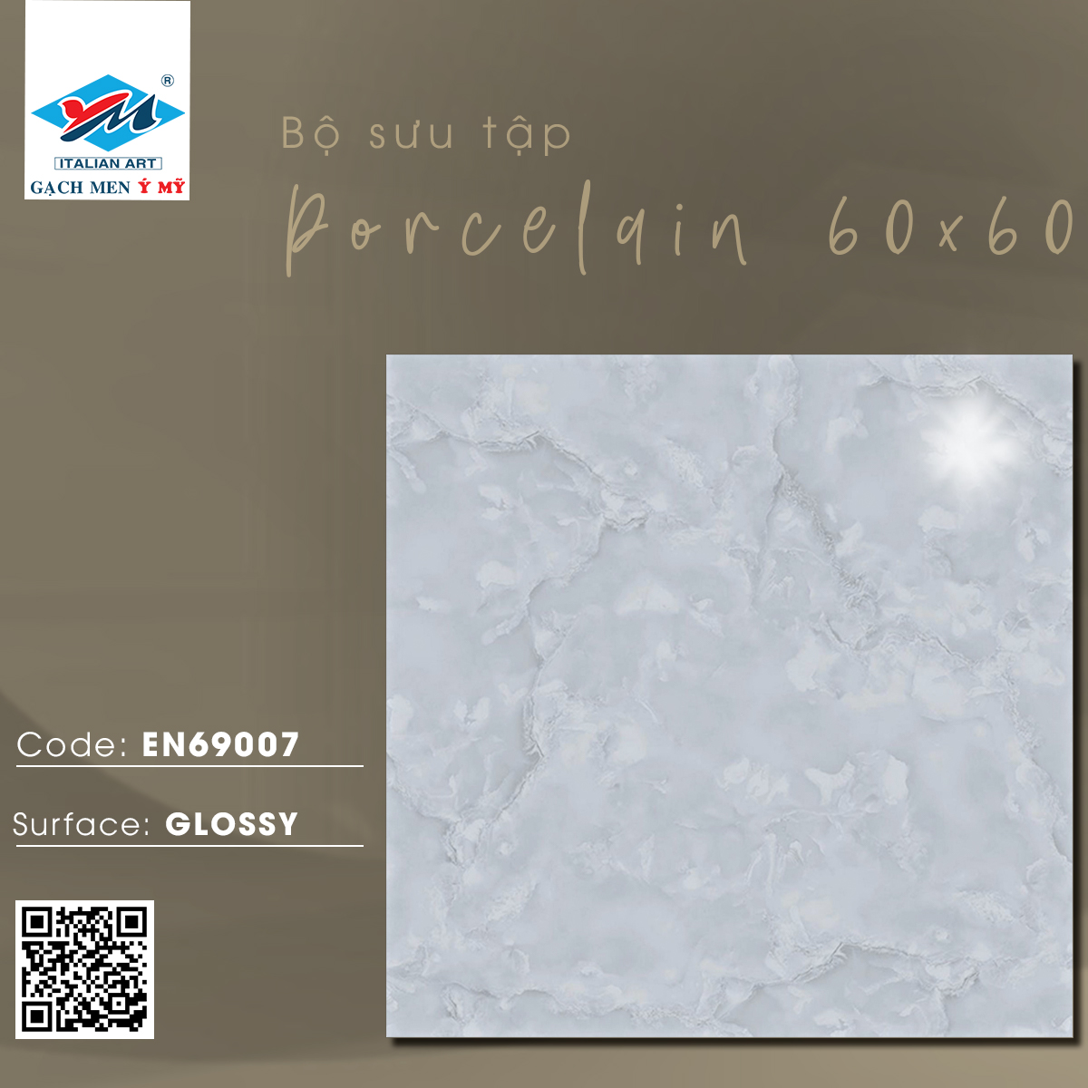 Gạch Lát nền Ý Mỹ 60x60 EN69007 - Ảnh 3