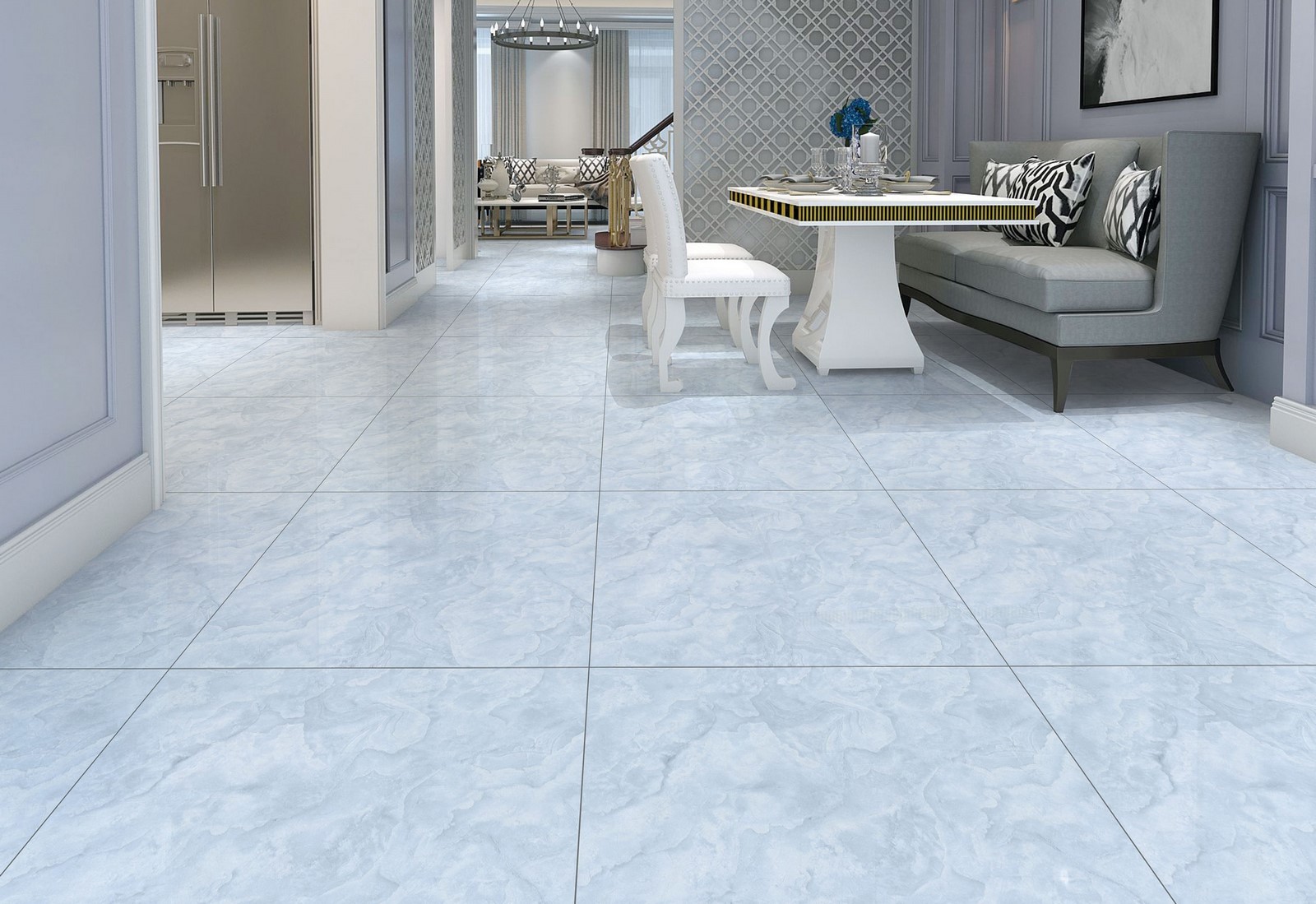 Gạch Lát nền Ý Mỹ 80x80 EN89001 - Ảnh 3