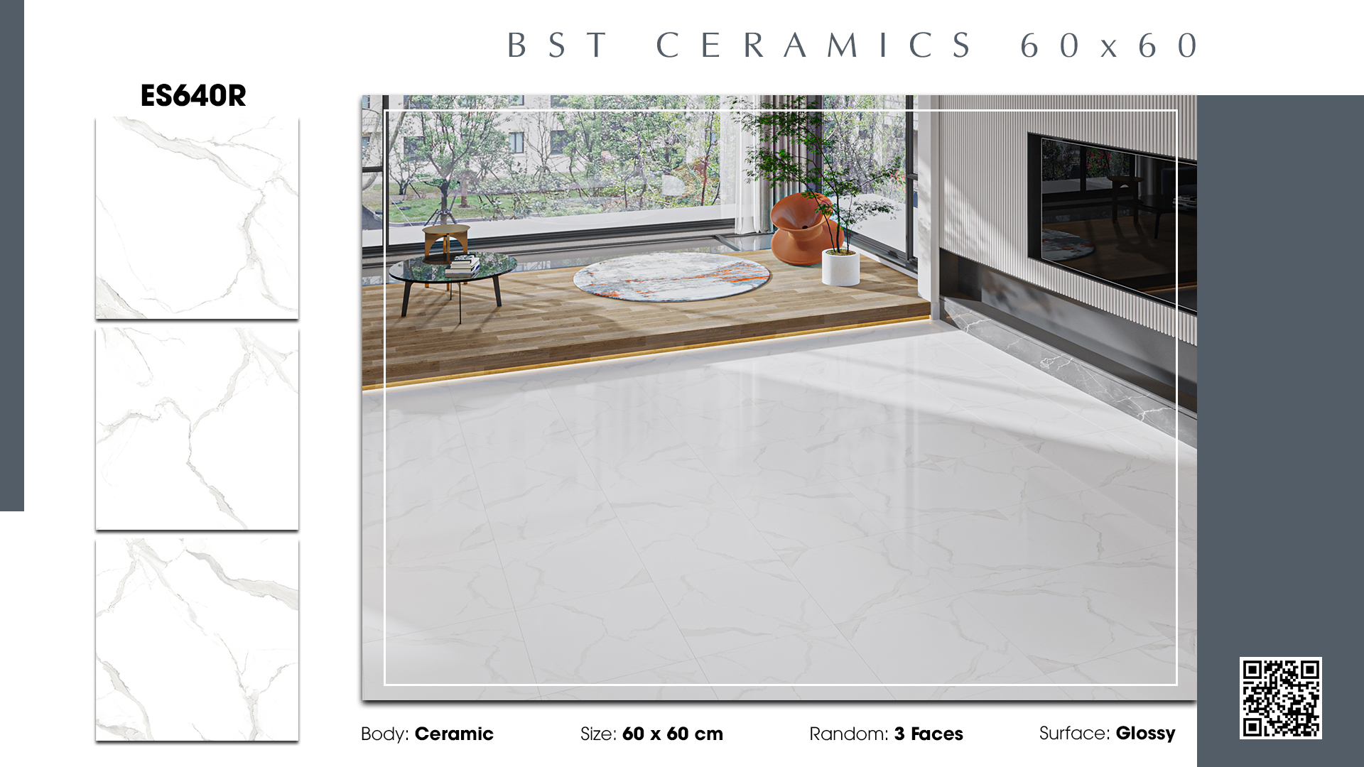 Gạch Lát nền Ý Mỹ 60x60 ES640R