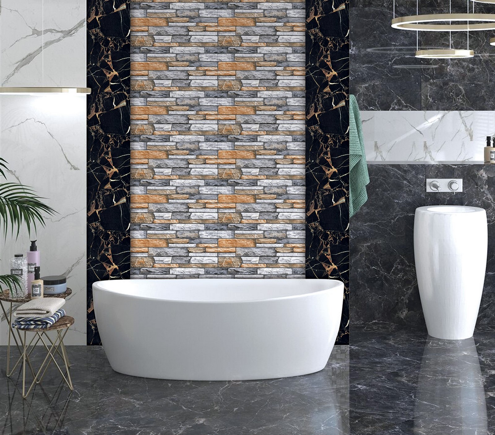 Gạch Gạch trang trí Ý Mỹ 20x40 F24003TS - Ảnh 2