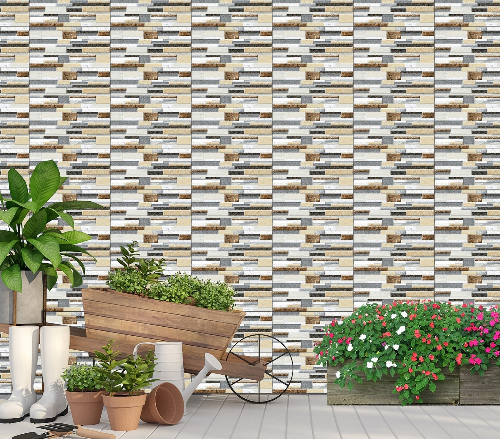 Gạch Gạch trang trí Ý Mỹ 20x40 F24004TS - Ảnh 2