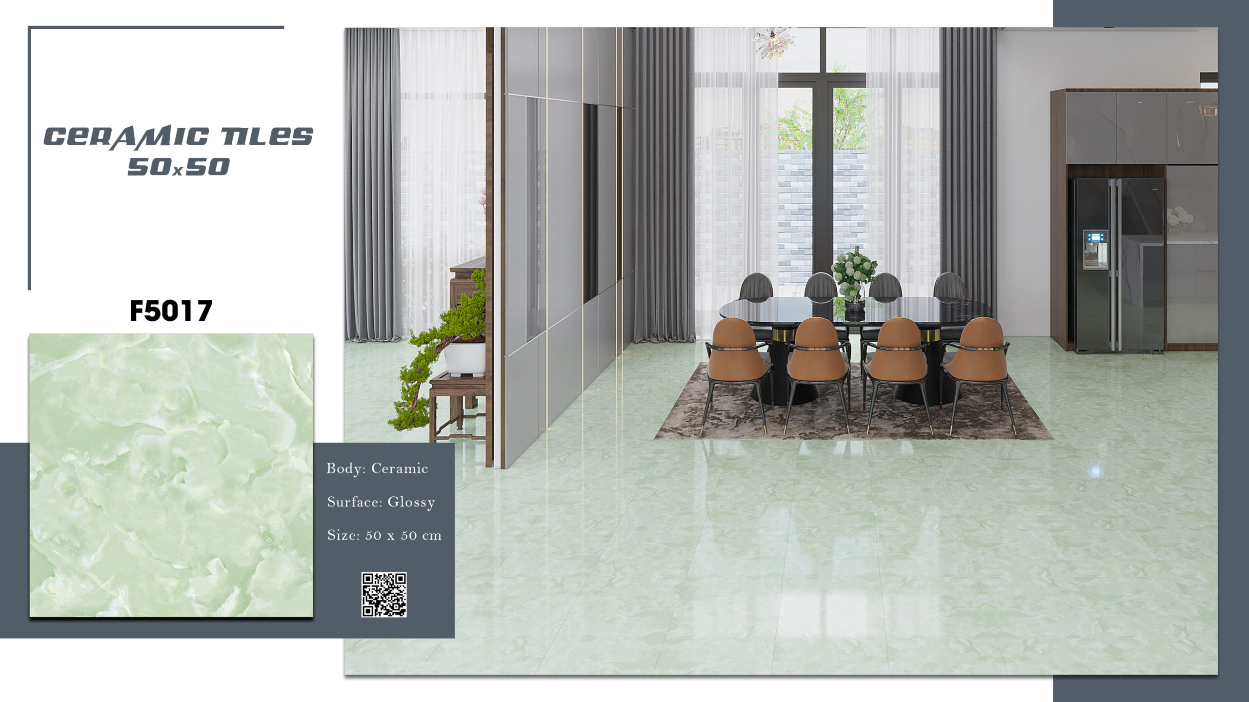 Gạch Lát nền Ý Mỹ 50x50 F5017