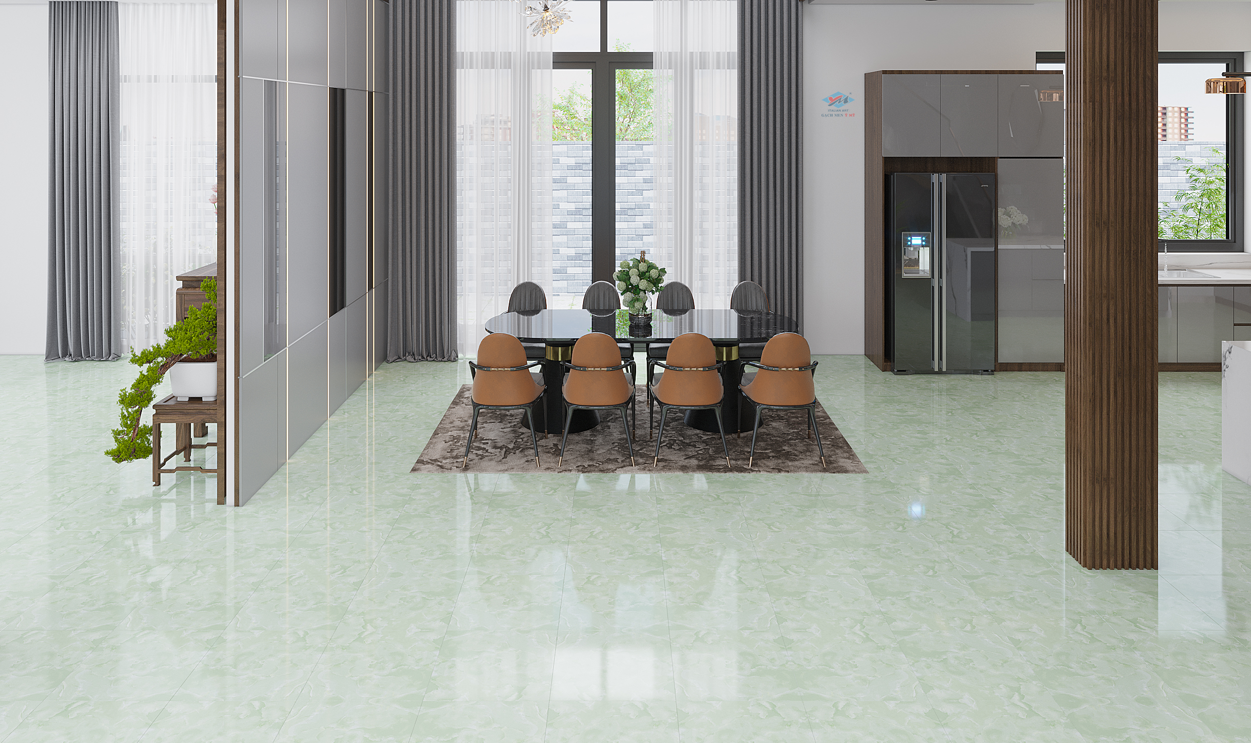 Gạch Lát nền Ý Mỹ 50x50 F5017 - Ảnh 2