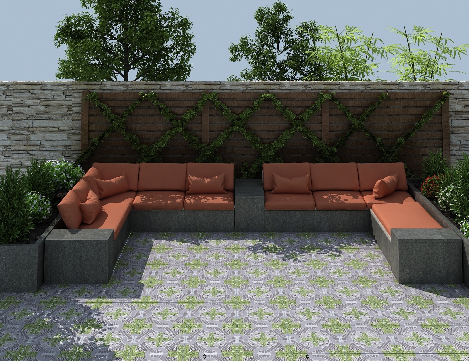 Gạch Sân vườn Ý Mỹ 50x50 F506SE - Ảnh 2