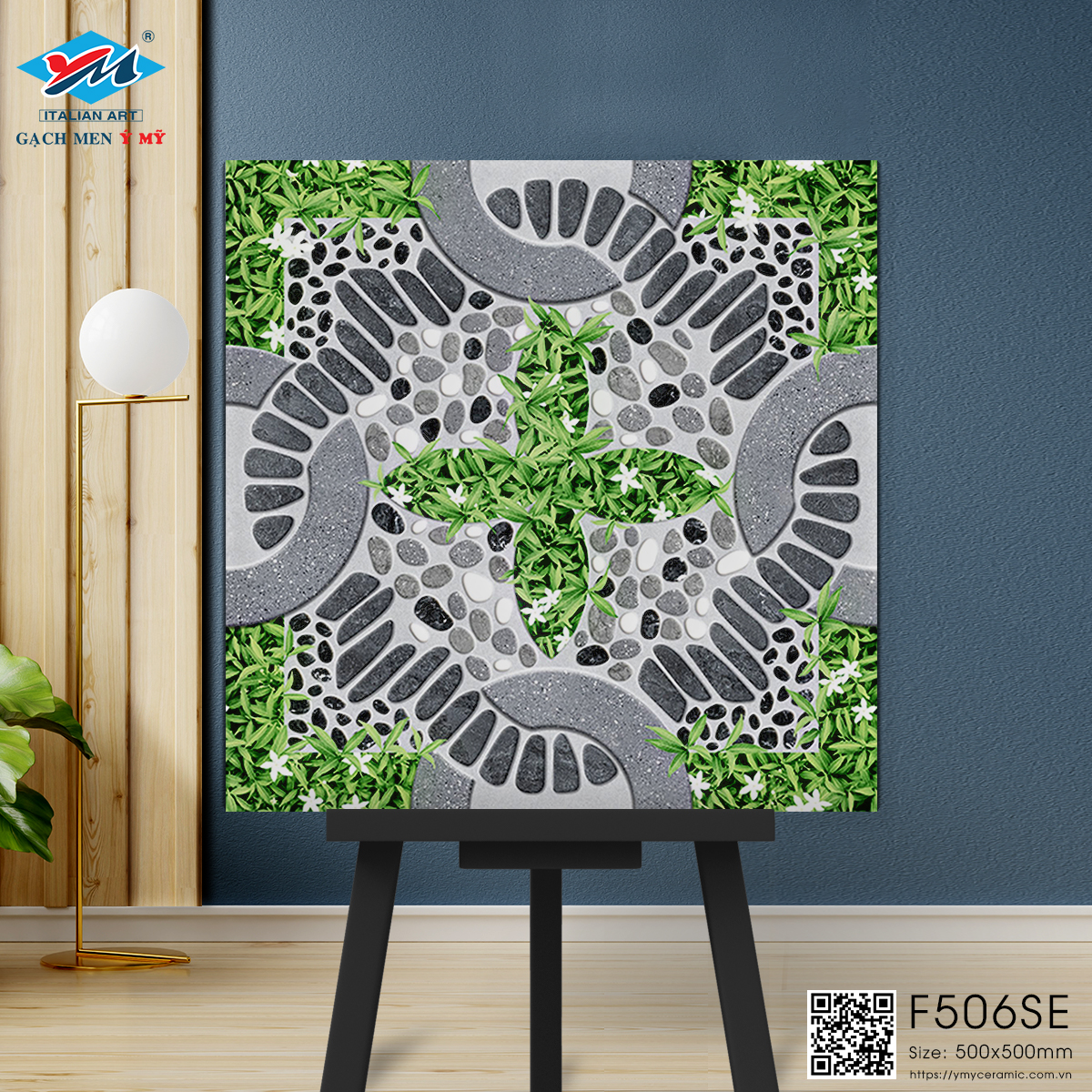 Gạch Sân vườn Ý Mỹ 50x50 F506SE - Ảnh 3