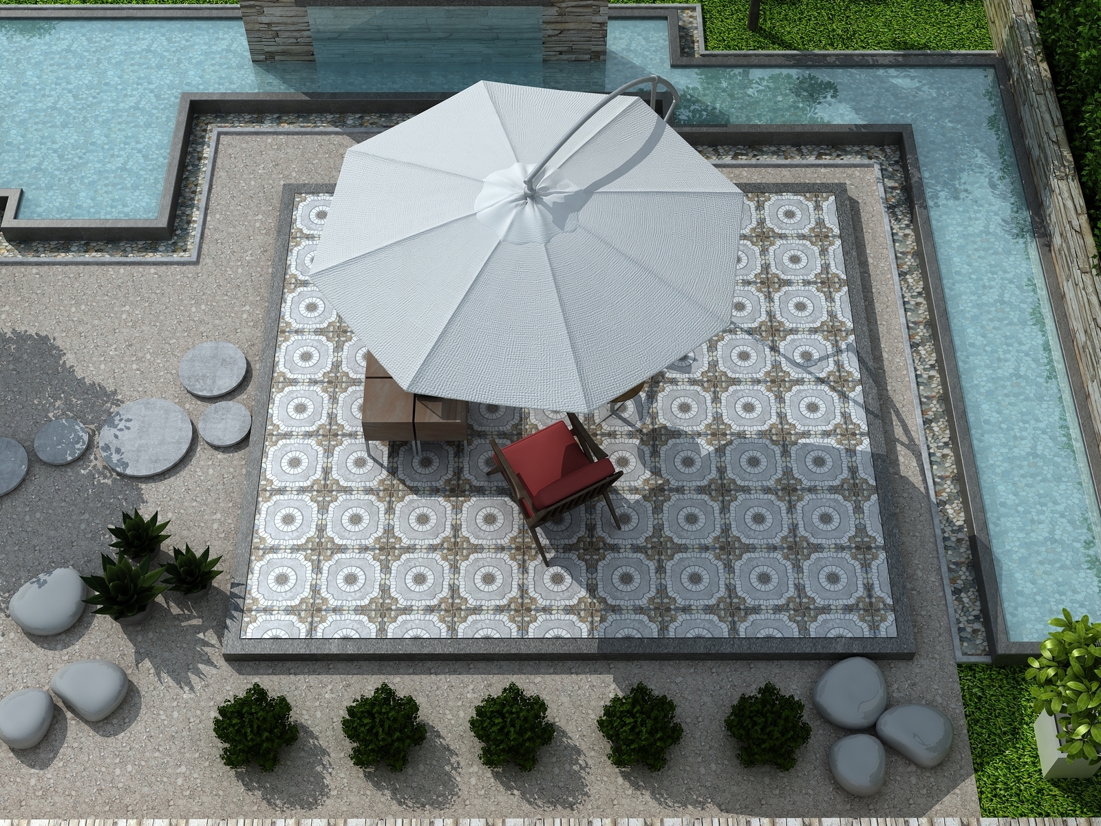 Gạch Sân vườn Ý Mỹ 50x50 F509SE - Ảnh 2