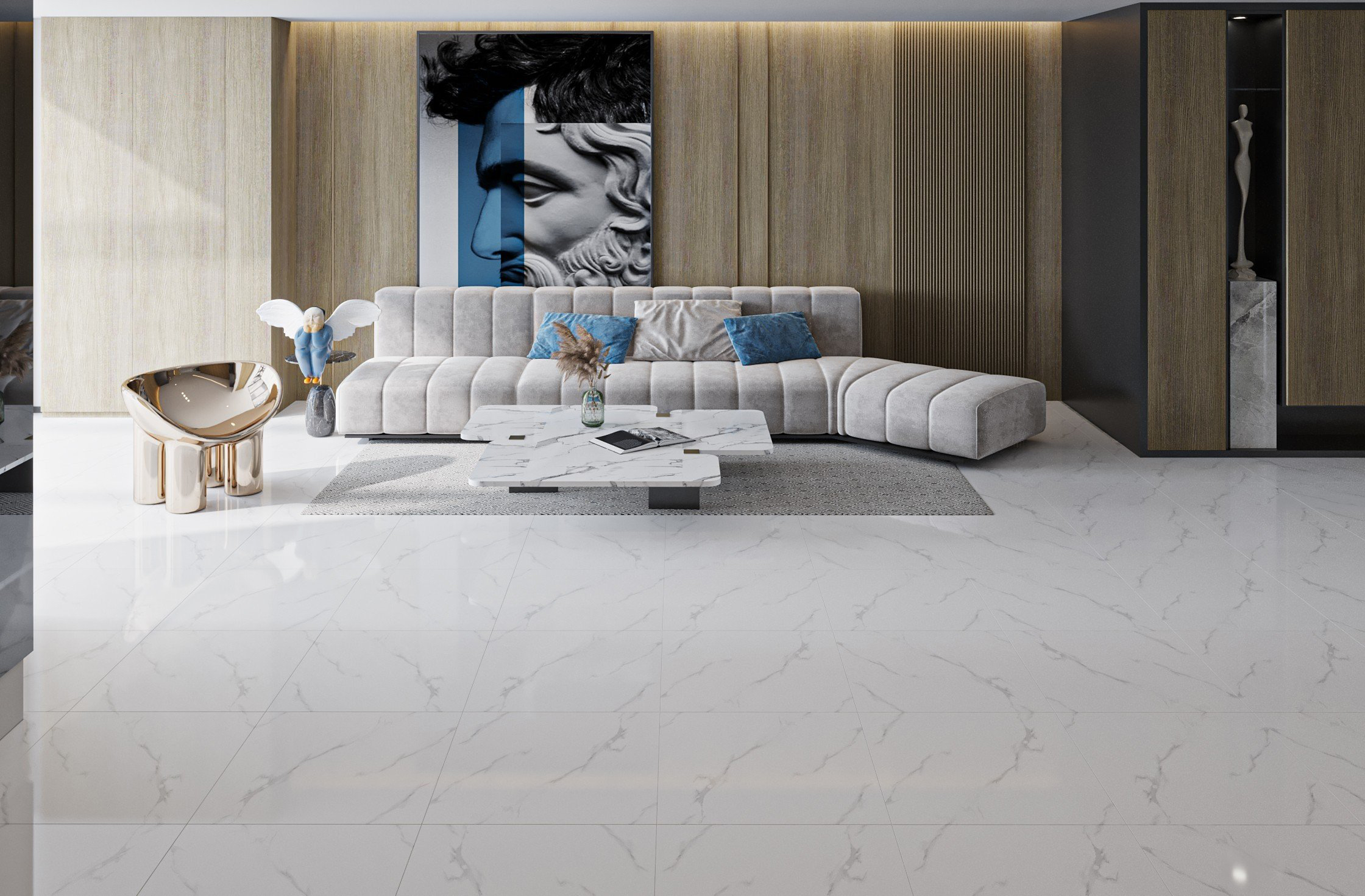 Gạch Lát nền Ý Mỹ 60x60 F6002 - Ảnh 3