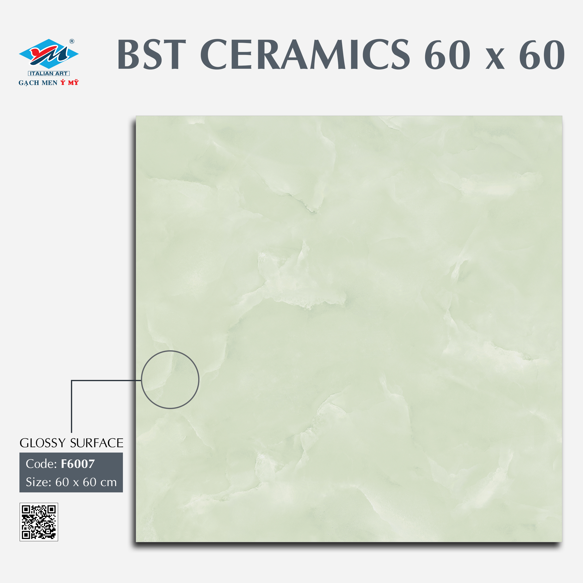 Gạch Lát nền Ý Mỹ 60x60 F6007 - Ảnh 2