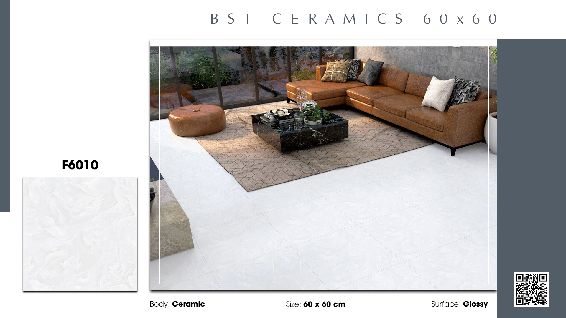 Gạch Lát nền Ý Mỹ 60x60 F6010