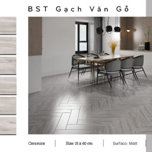 Gạch Lát nền, ốp tường Ý Mỹ 15x60 G156001R