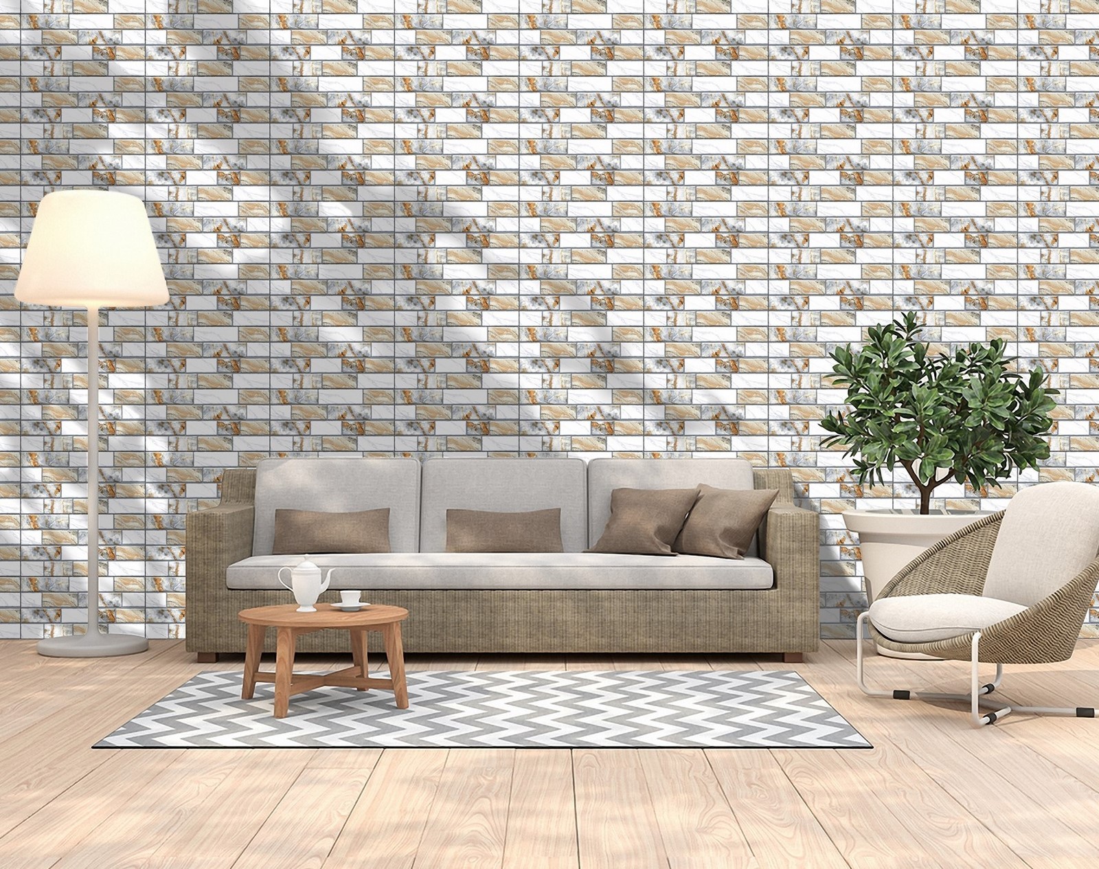 Gạch Gạch trang trí Ý Mỹ 20x40 G24001TS - Ảnh 2