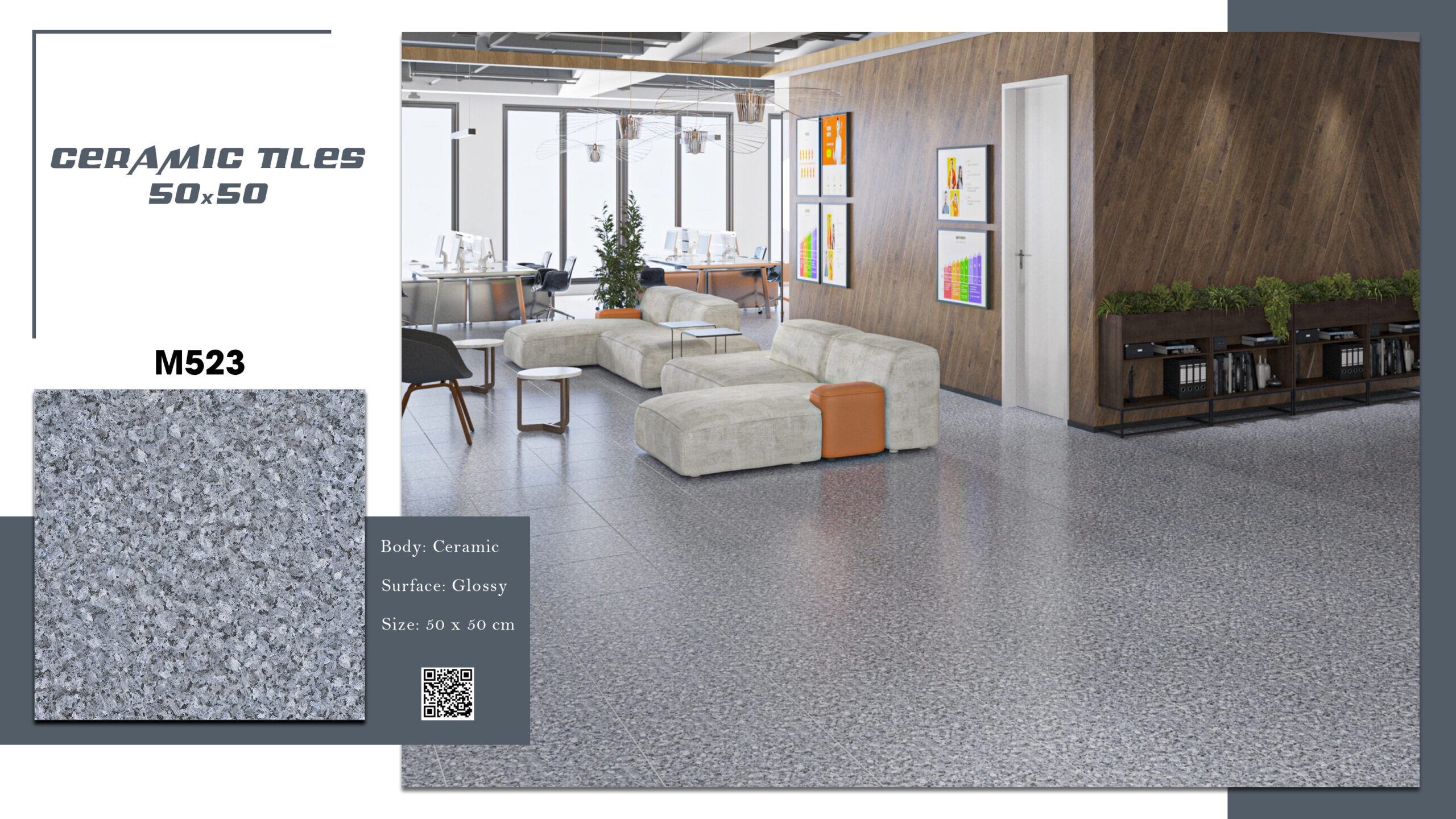 Gạch Lát nền Ý Mỹ 50x50 M523